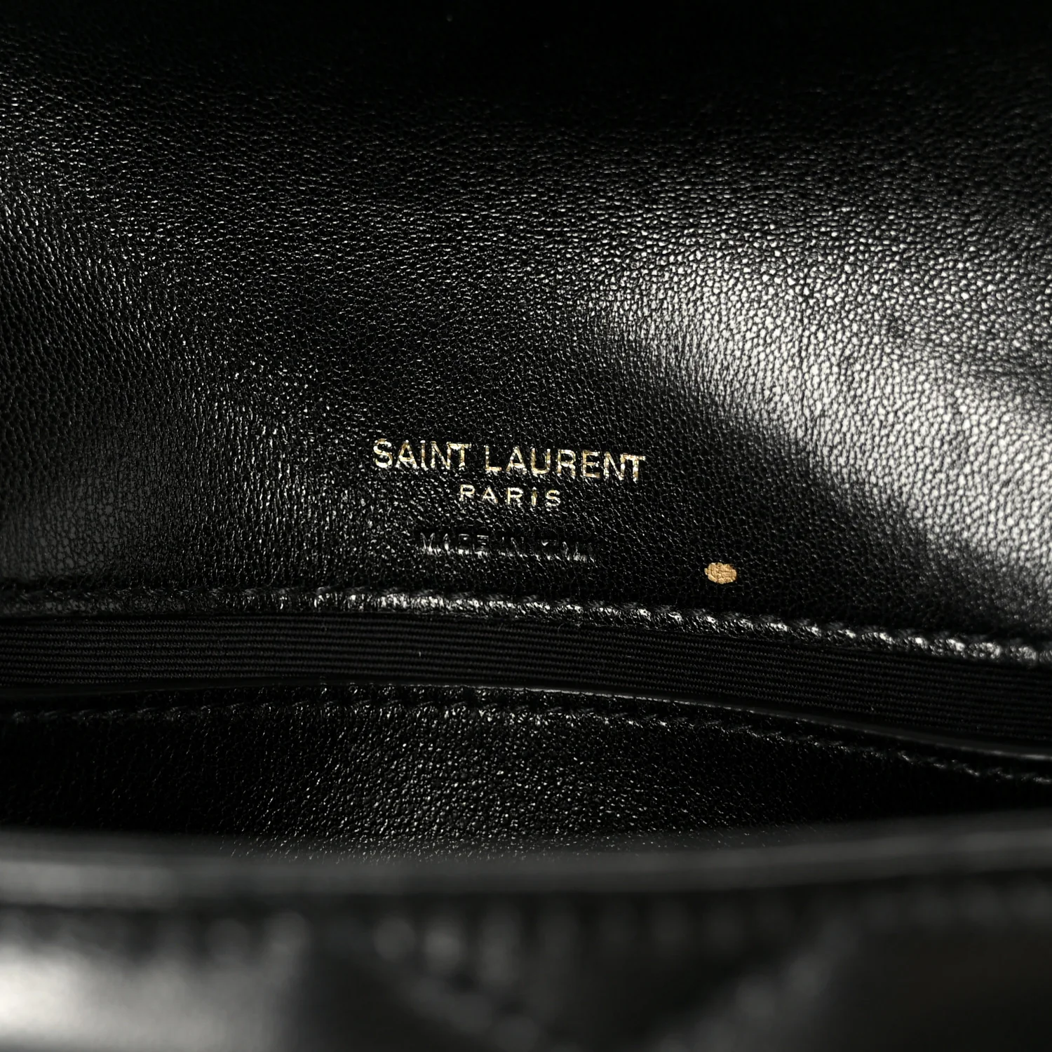 Lambskin Chevron Quilted Mini Loulou Black - Image 7