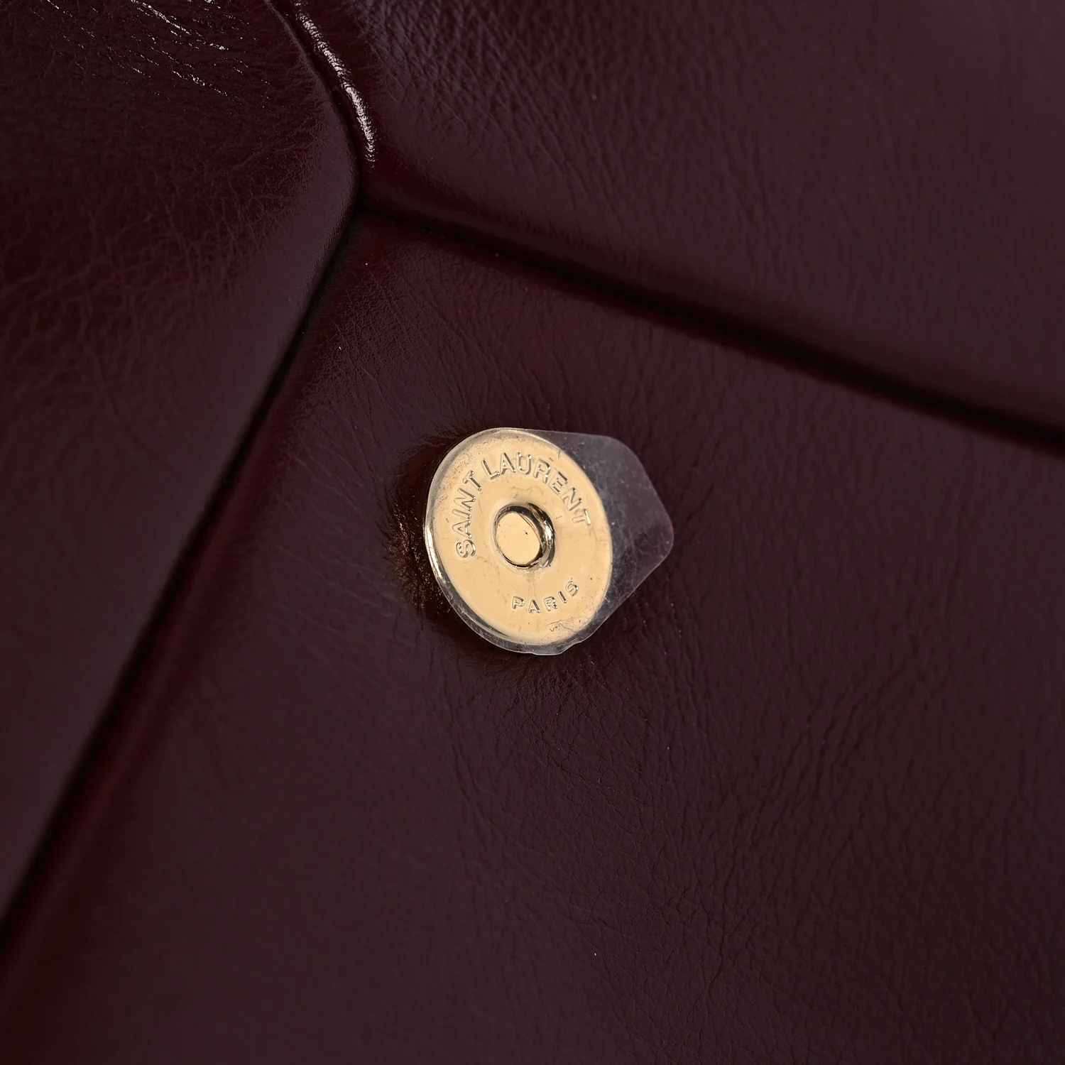 Lambskin Large Cassandre Envelope Pouch Dark Ruby - Image 12