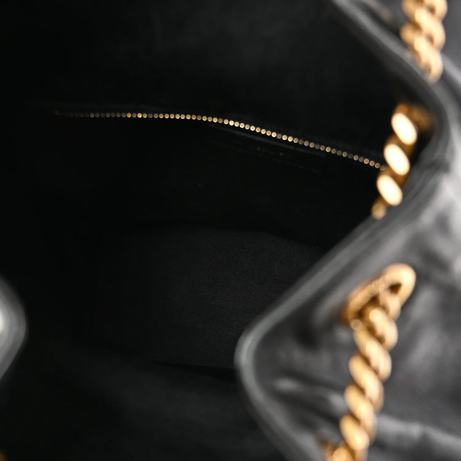 Lambskin Matelasse Monogram Joe Backpack Black - Image 5