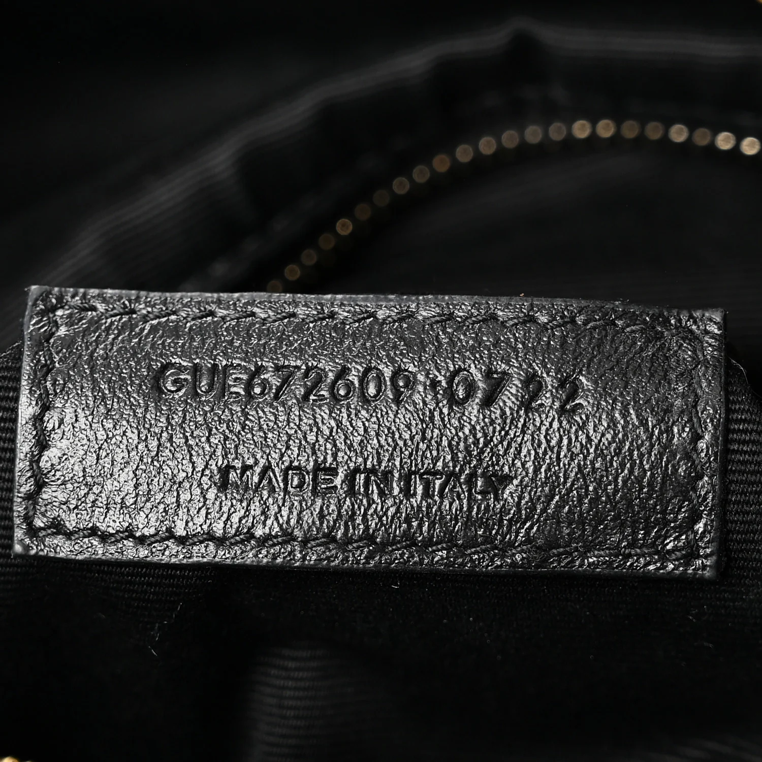 Lambskin Matelasse Monogram Joe Backpack Black - Image 7