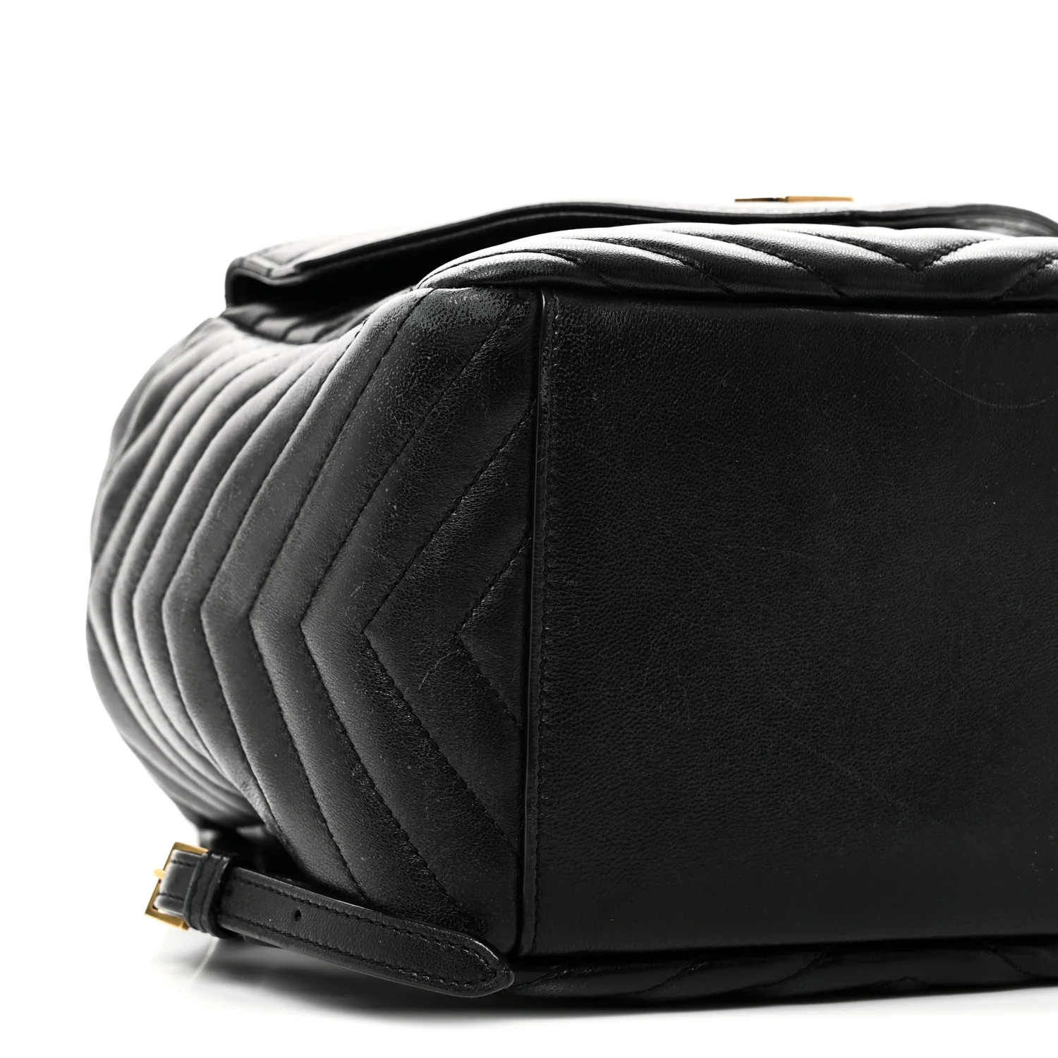 Lambskin Matelasse Monogram Joe Backpack Black - Image 9