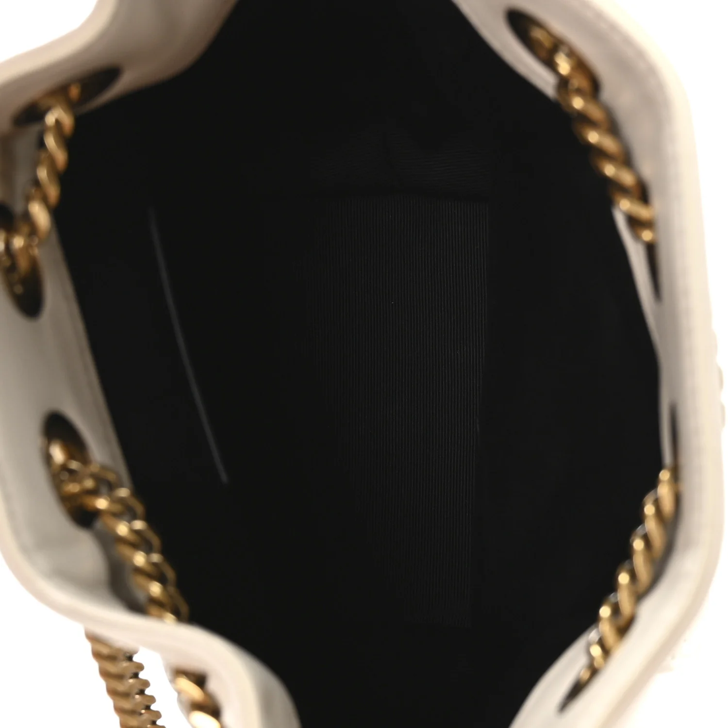 Lambskin Matelasse Monogram Joe Nano Bucket Bag Crema Soft - Image 8