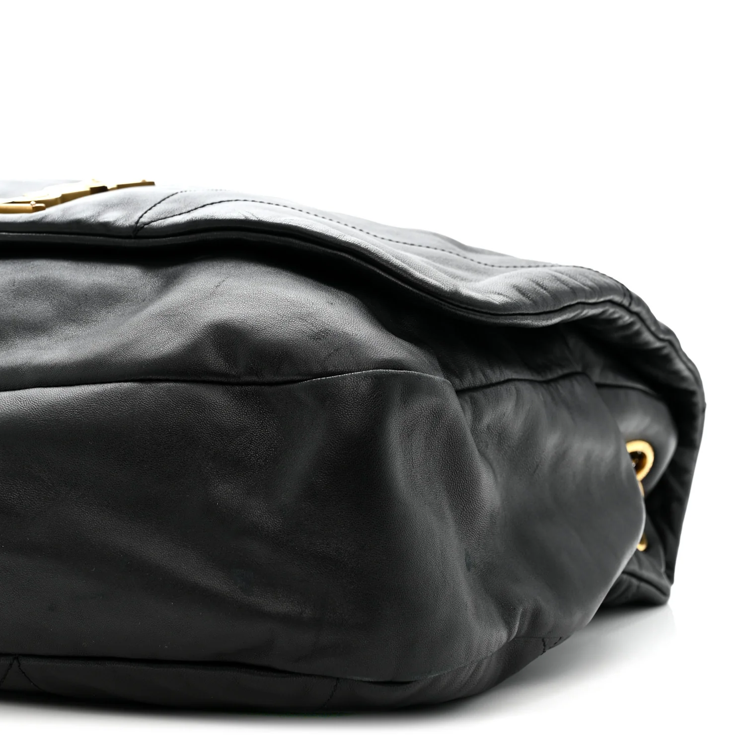 Lambskin Matelasse Monogram Large Jamie 4.3 Black - Image 11