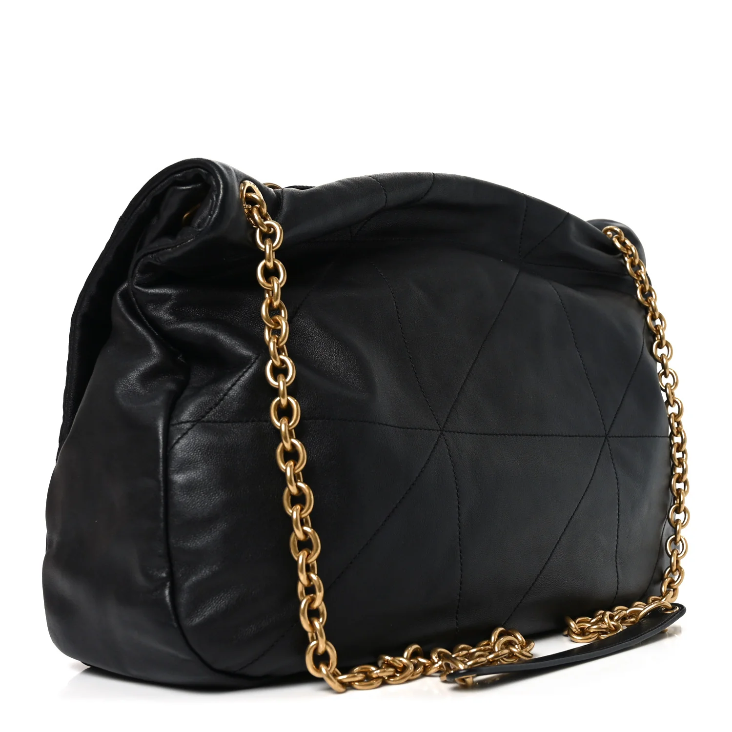 Lambskin Matelasse Monogram Large Jamie 4.3 Black - Image 2