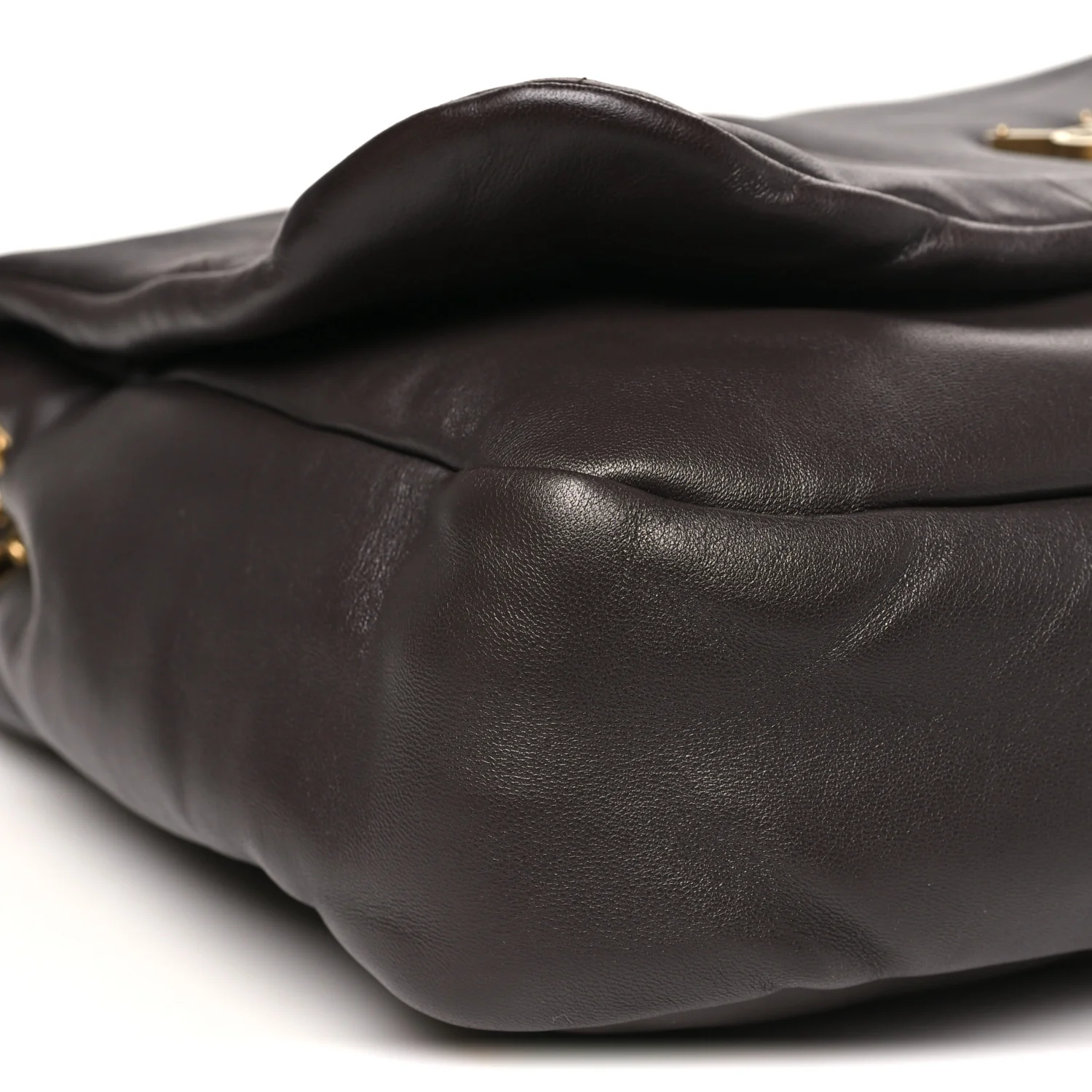 Lambskin Matelasse Monogram Large Jamie 4.3 Dark Sweet Chocolate - Image 8