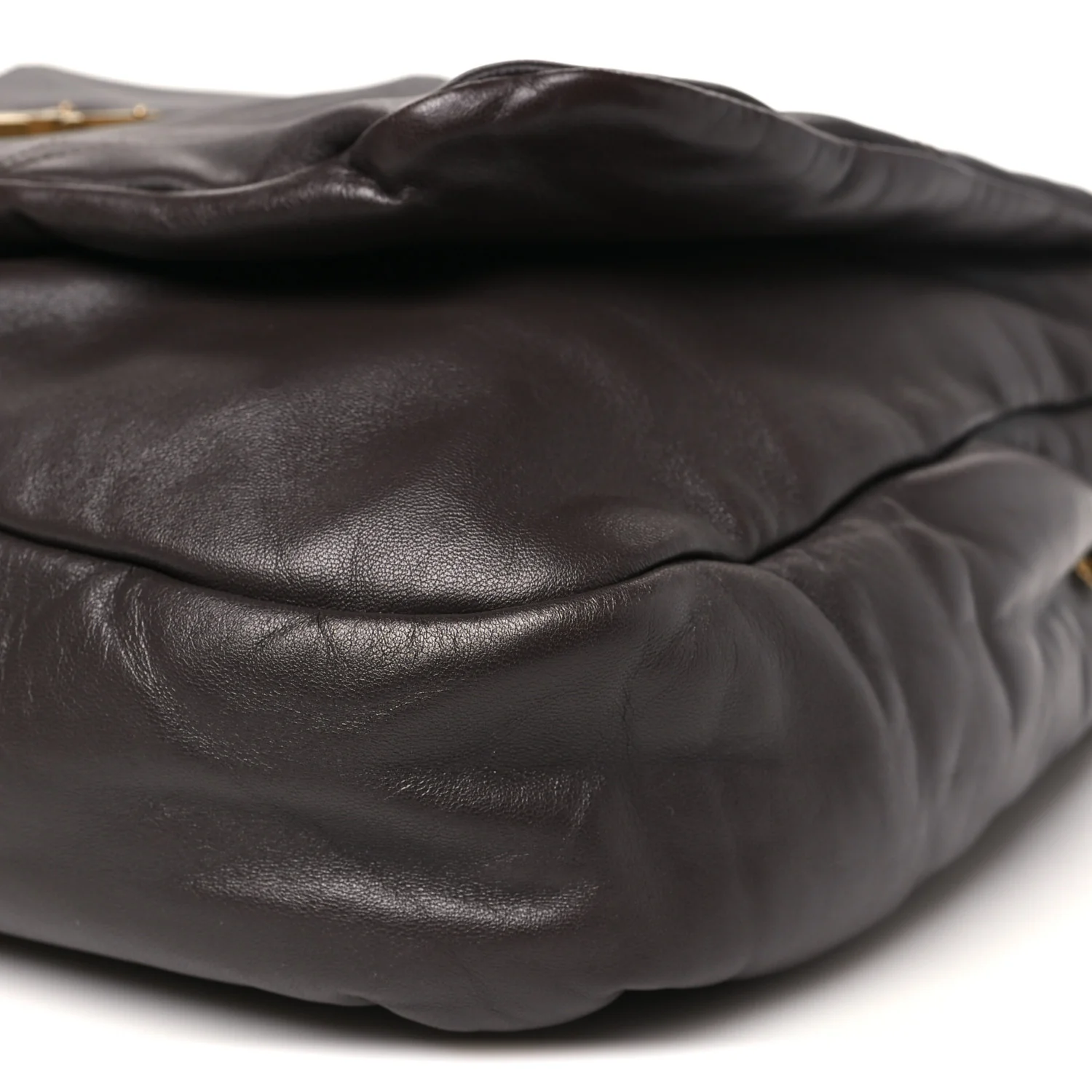 Lambskin Matelasse Monogram Large Jamie 4.3 Dark Sweet Chocolate - Image 9