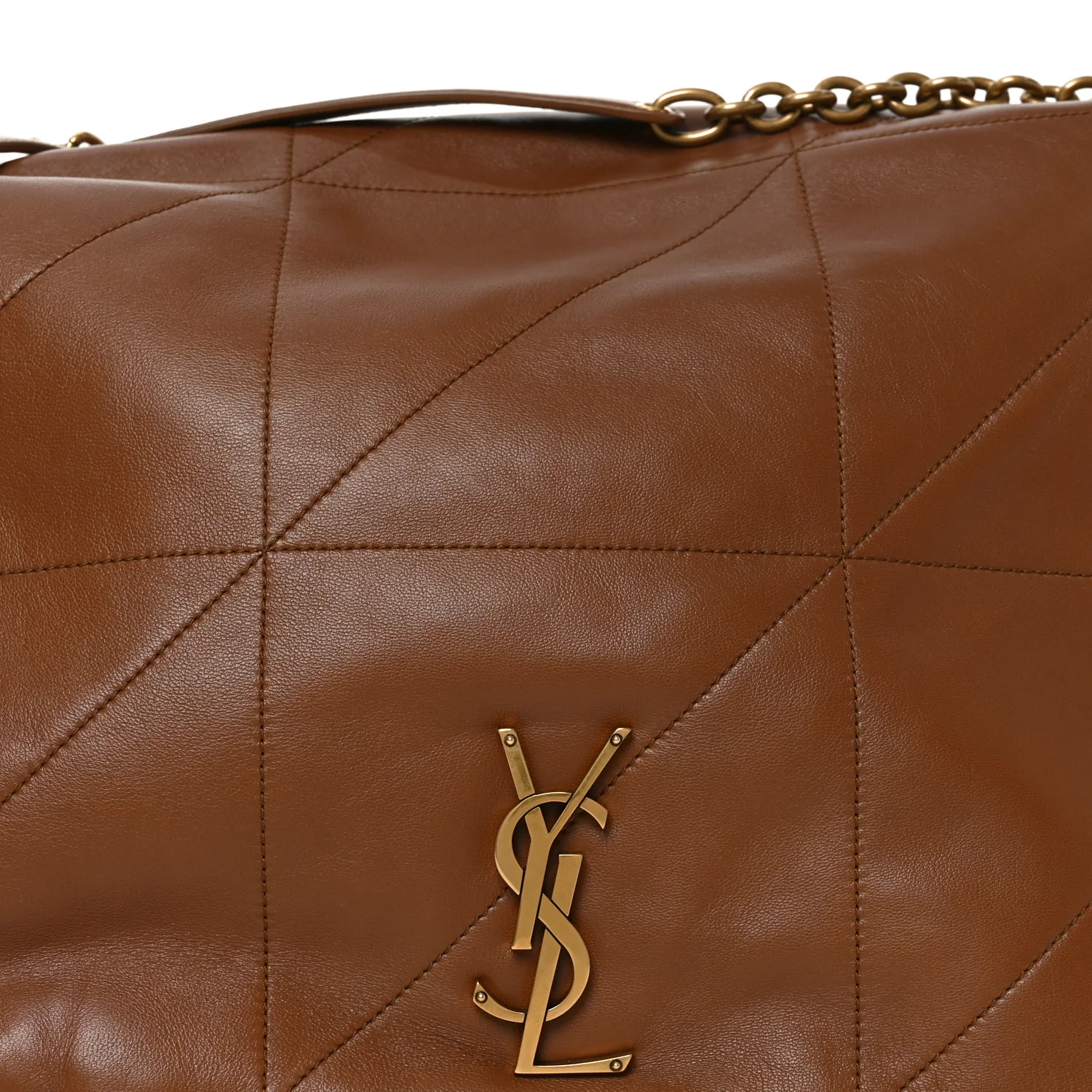 Lambskin Matelasse Monogram Large Jamie 4.3 Light Fox - Image 8