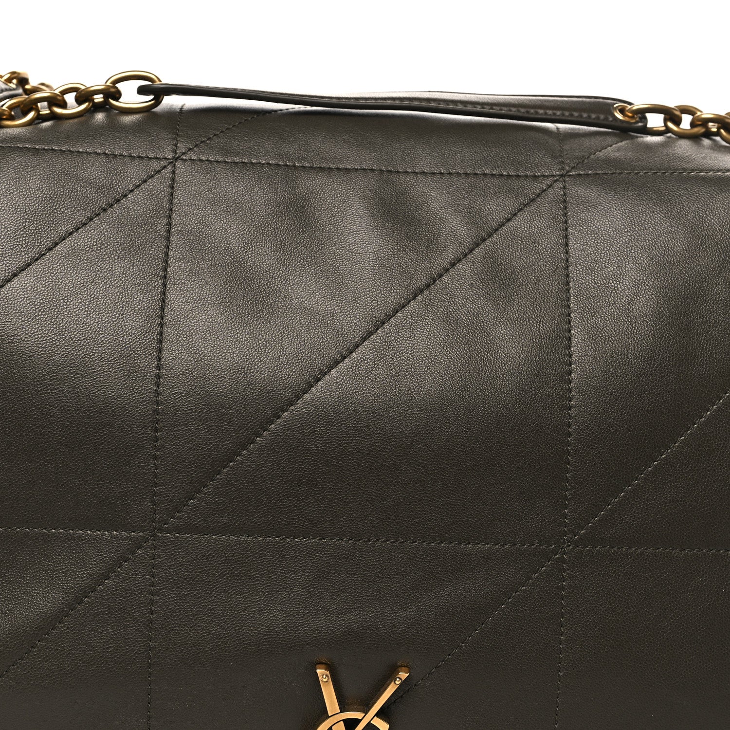 Lambskin Matelasse Monogram Large Jamie 4.3 Light Musk - Image 8