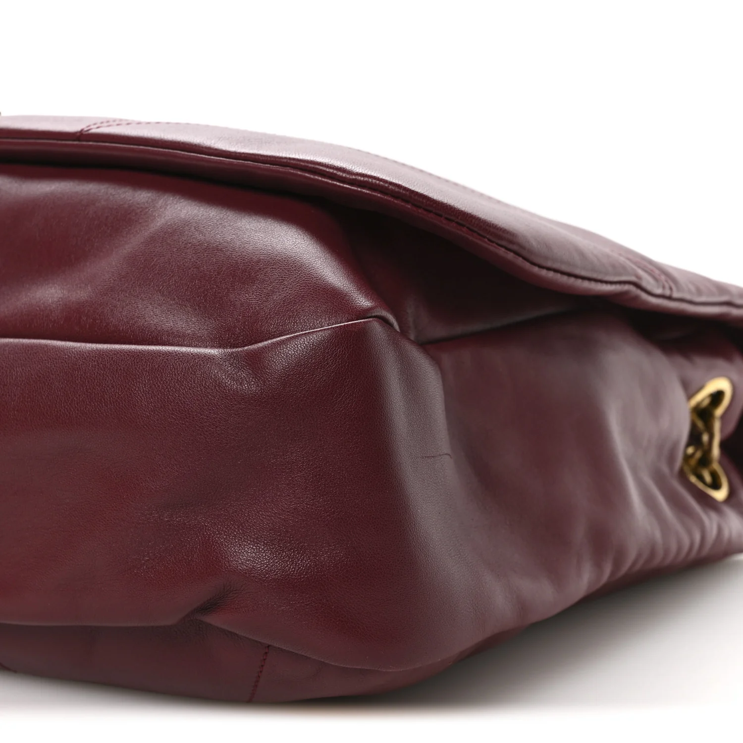 Lambskin Matelasse Monogram Large Jamie 4.3 New Dark Bordeaux - Image 10