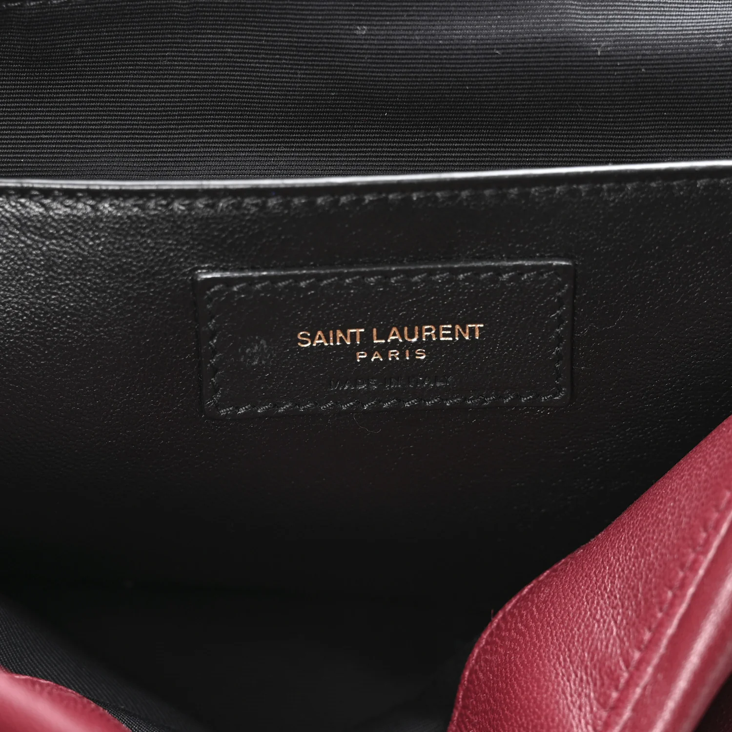 Lambskin Matelasse Monogram Large Jamie 4.3 New Dark Bordeaux - Image 6