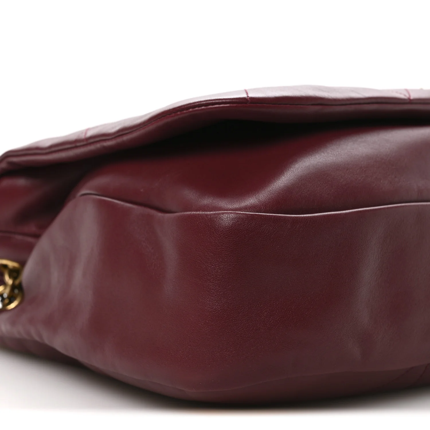 Lambskin Matelasse Monogram Large Jamie 4.3 New Dark Bordeaux - Image 9
