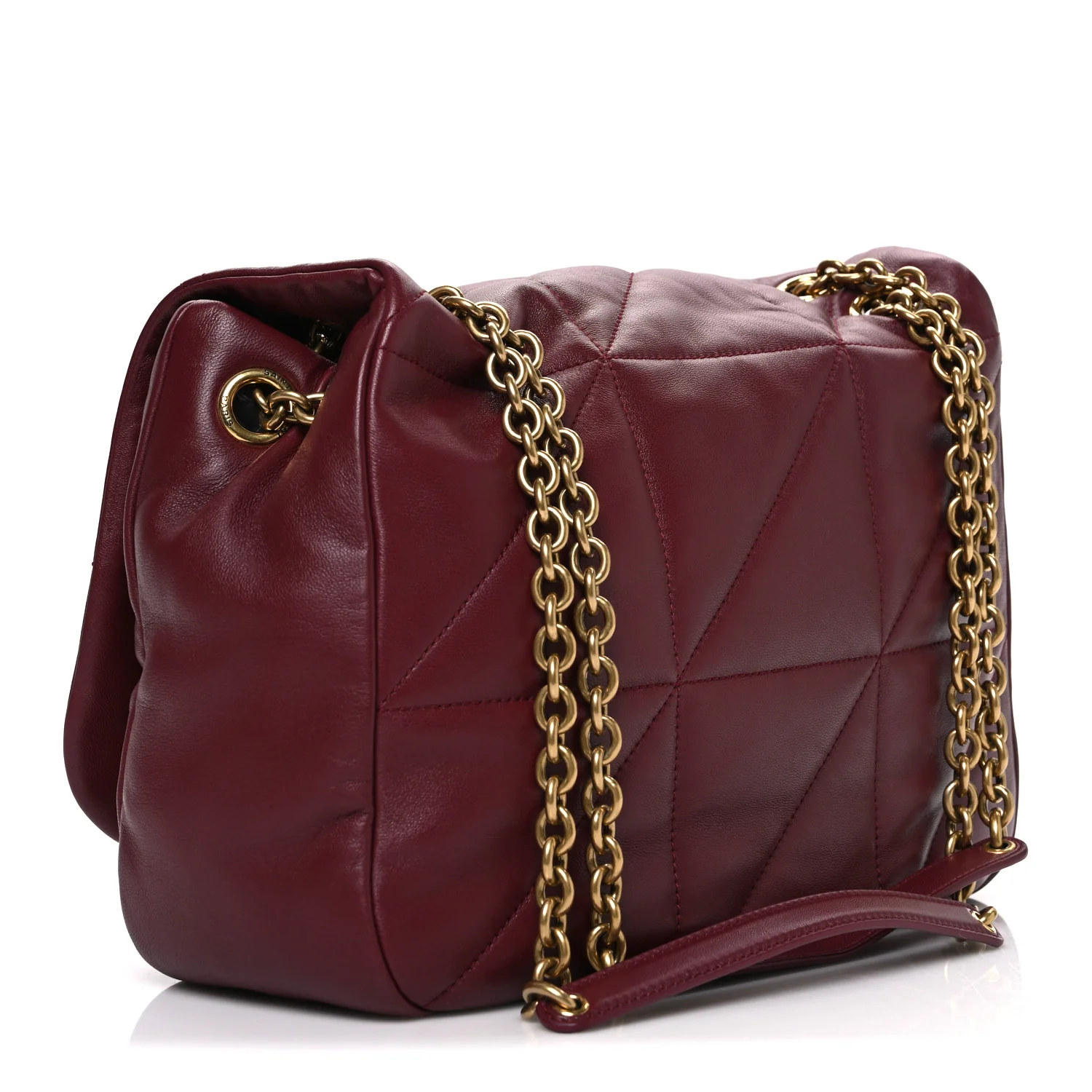 Lambskin Matelasse Monogram Medium Jamie 4.3 New Dark Bordeaux - Image 3