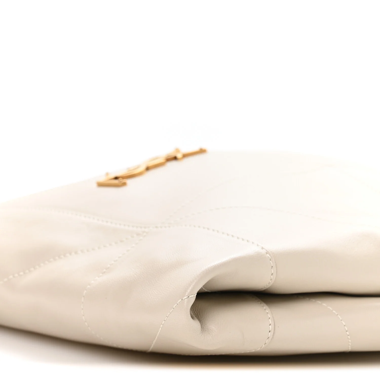 Lambskin Matelasse Monogram Medium Jamie 4.3 Pochon Blanc Vintage - Image 11