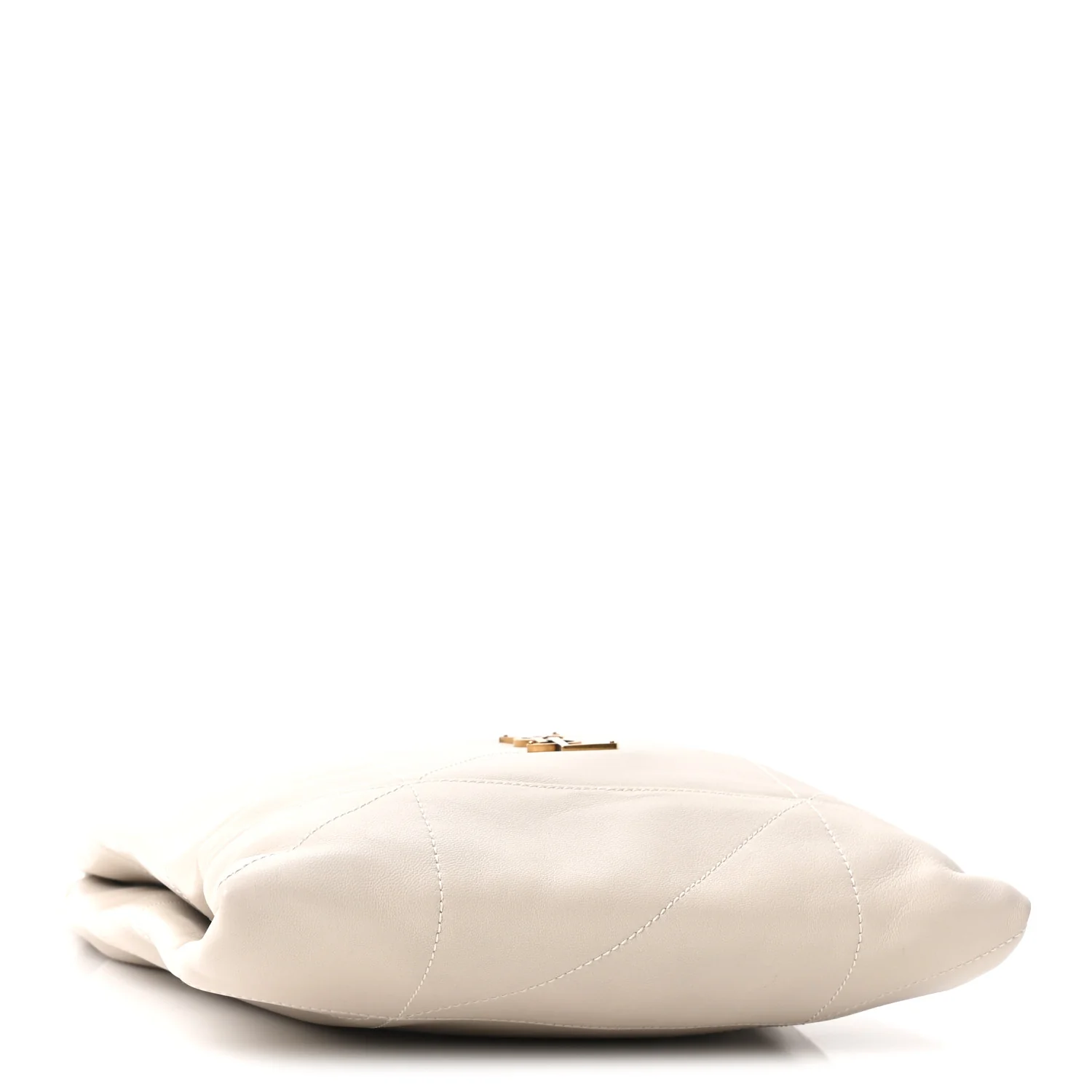 Lambskin Matelasse Monogram Medium Jamie 4.3 Pochon Blanc Vintage - Image 5