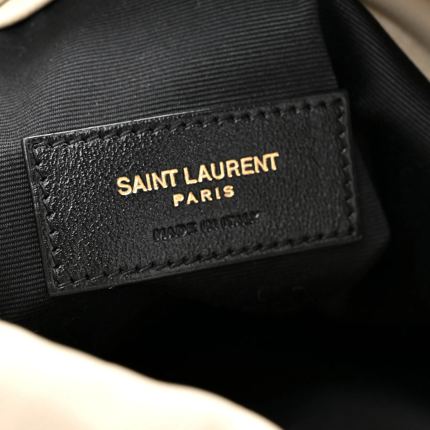 Lambskin Matelasse Monogram Medium Jamie 4.3 Pochon Crema Soft - Image 7