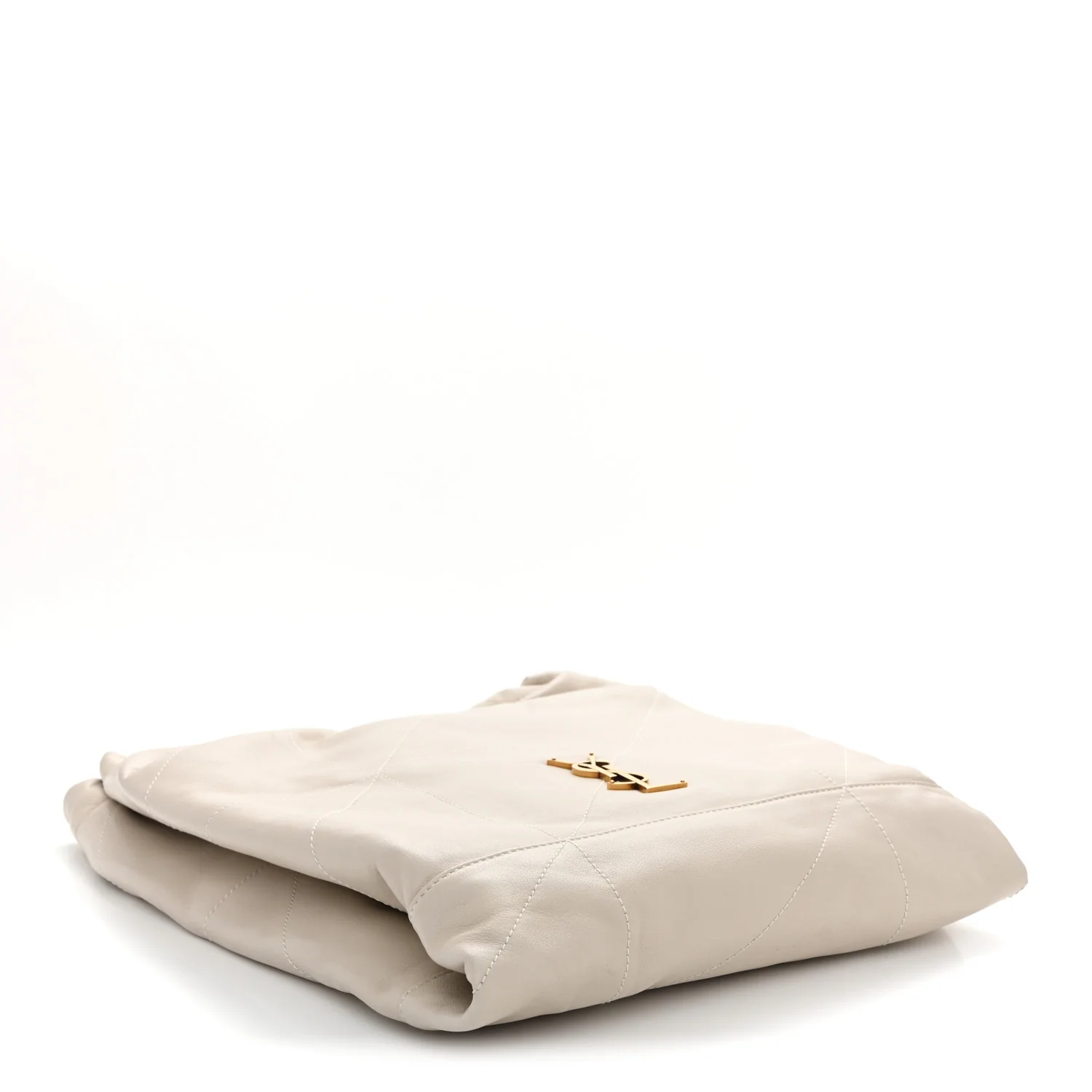 Lambskin Matelasse Monogram Medium Jamie 4.3 Pochon Crema Soft - Image 5