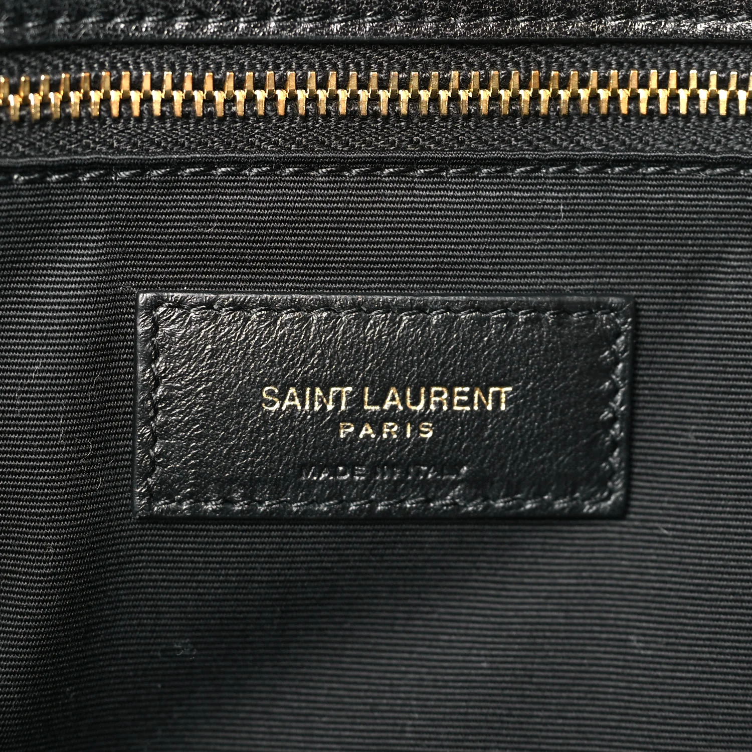 Lambskin Matelasse Monogram Medium Niki Chain Satchel Black - Image 6