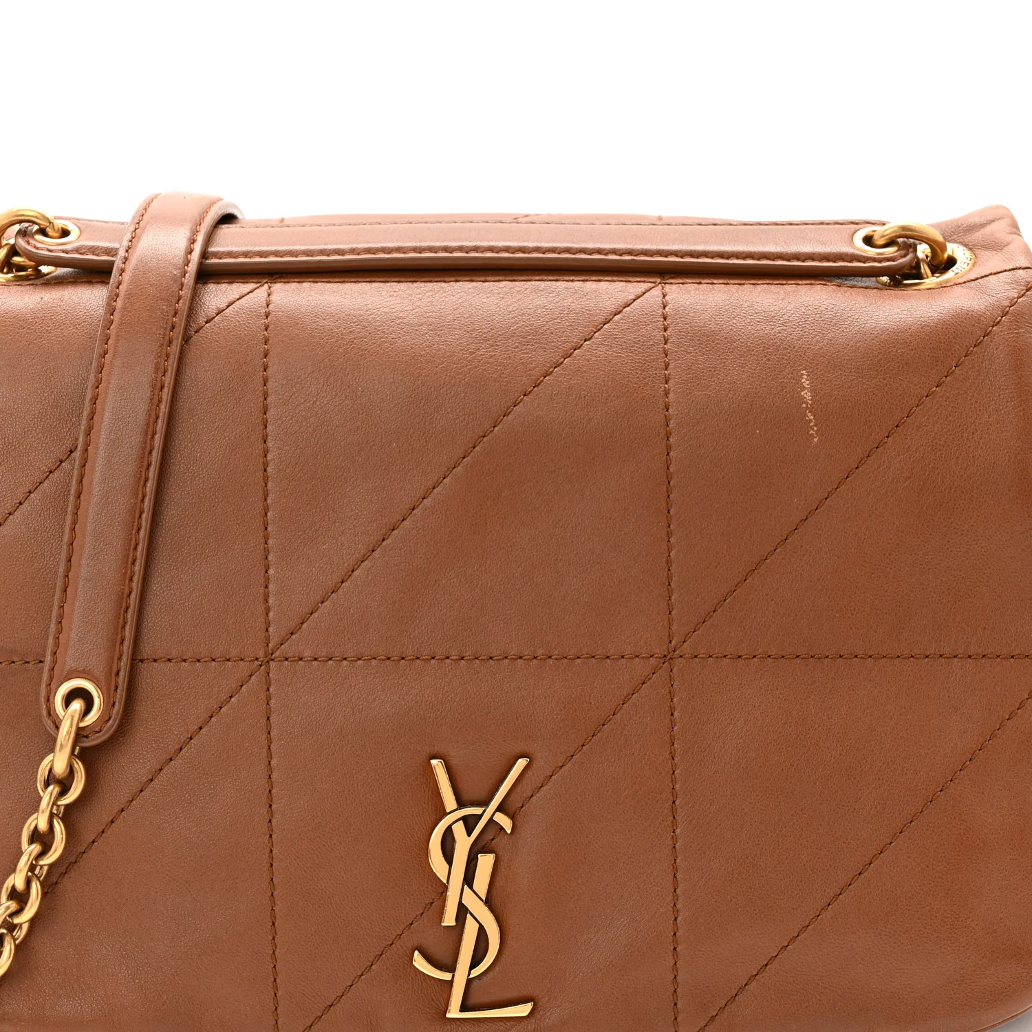 Lambskin Matelasse Monogram Small Jamie 4.3 Light Fox - Image 8