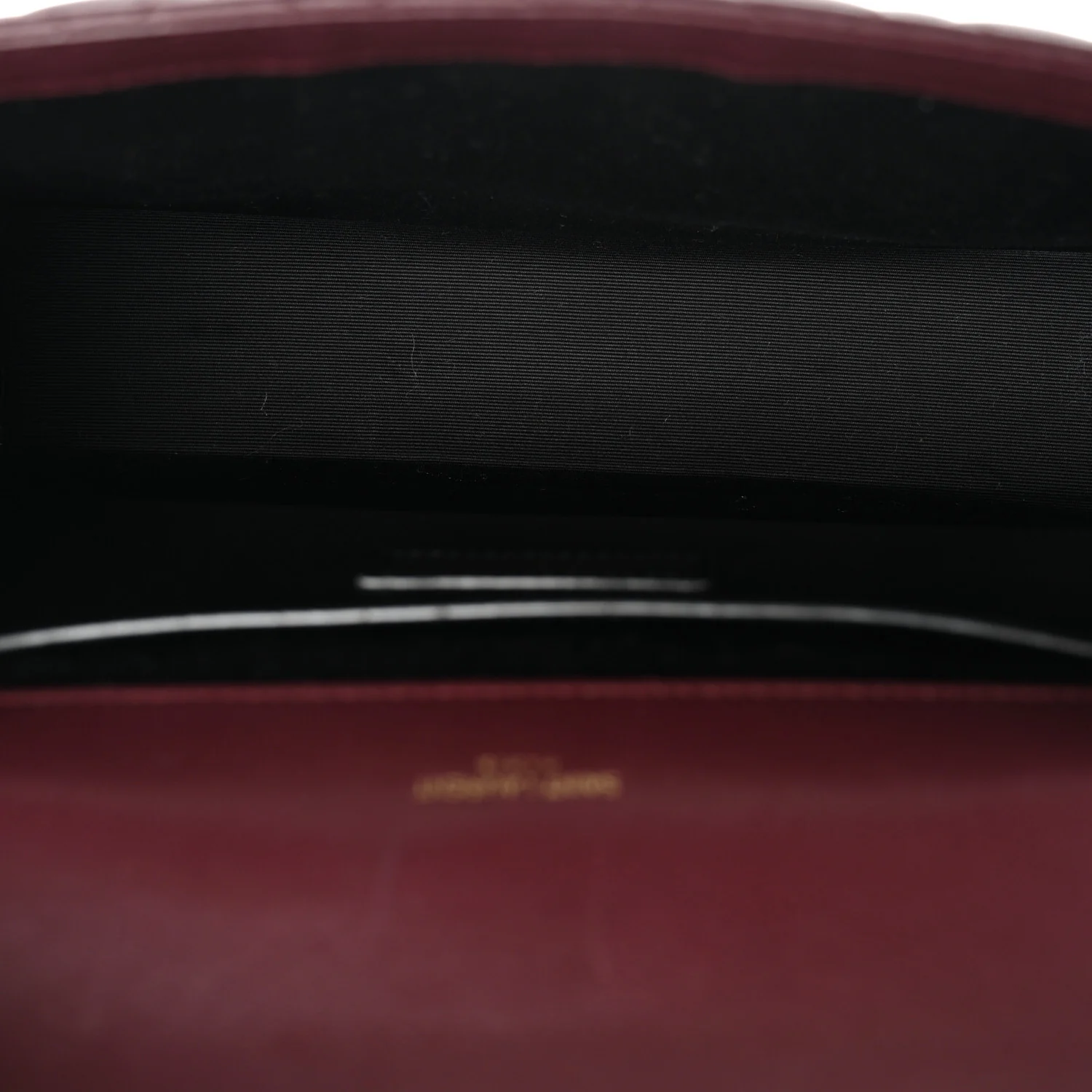 Lambskin Mixed Matelasse Triquilt Medium Monogram Satchel Burgundy - Image 5
