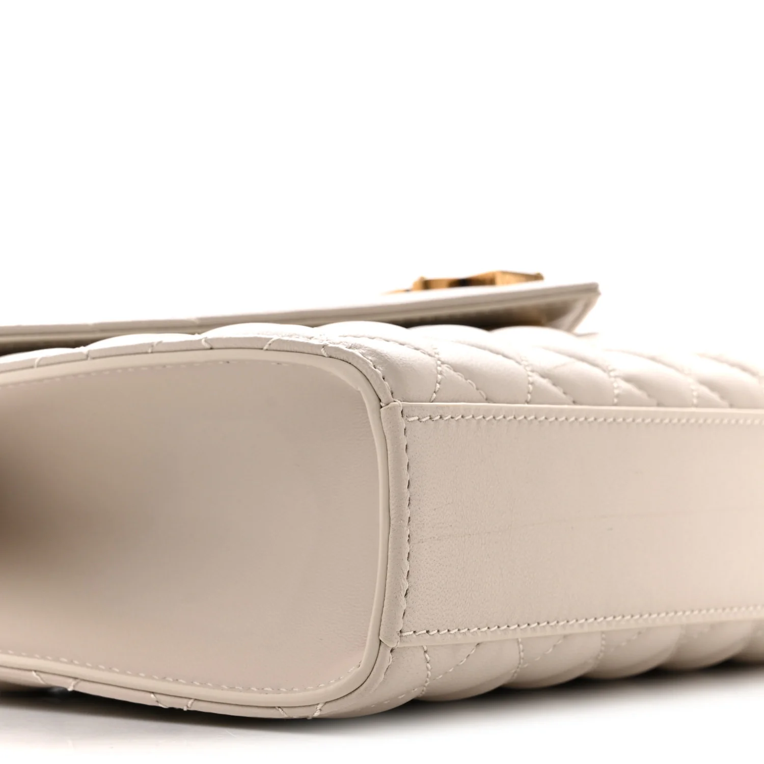 Lambskin Mixed Matelasse Triquilt Medium Monogram Satchel Crema Soft - Image 9