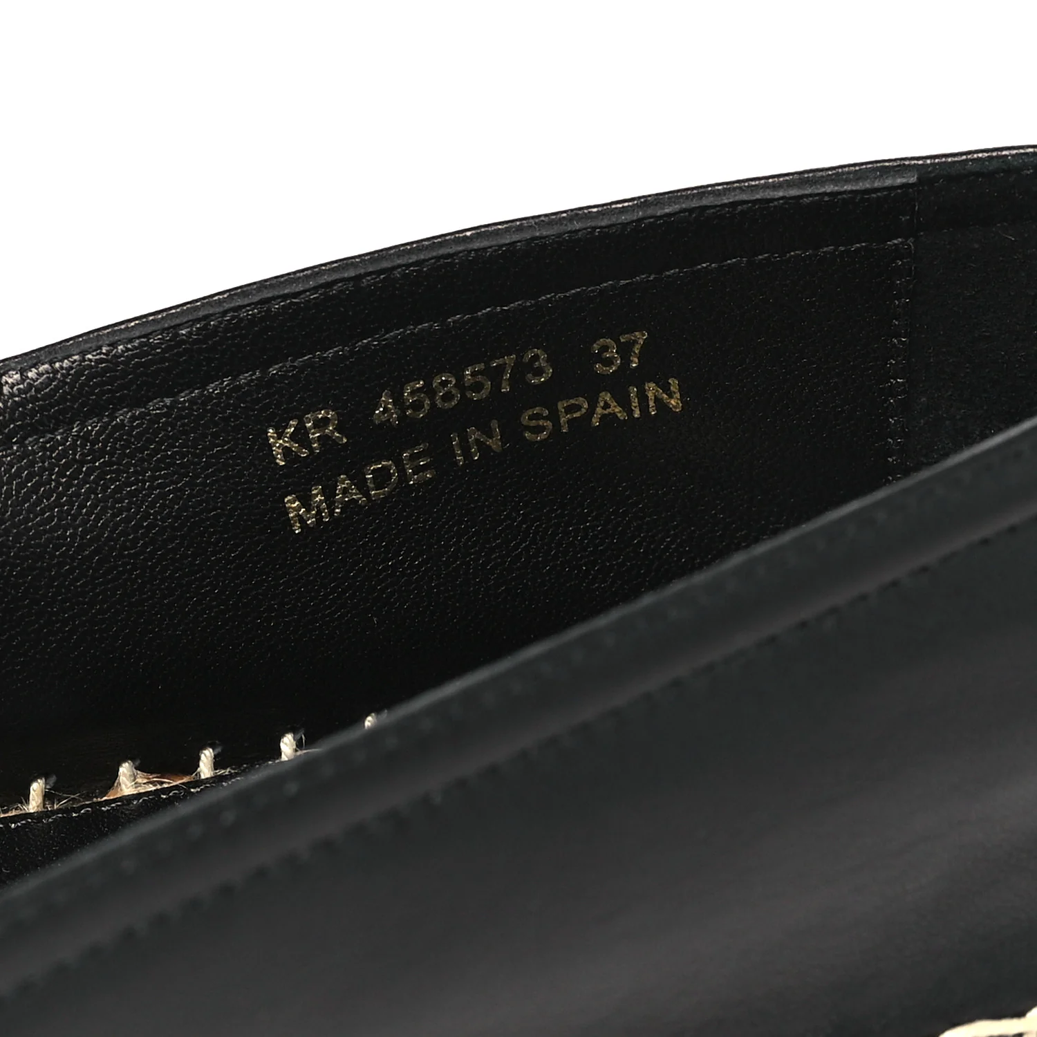 Lambskin Monogram Espadrilles 37 Black - Image 9