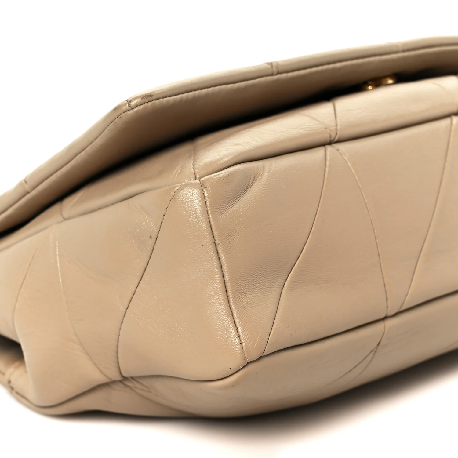 Lambskin Patchwork Monogram Medium Jamie Beige - Image 10