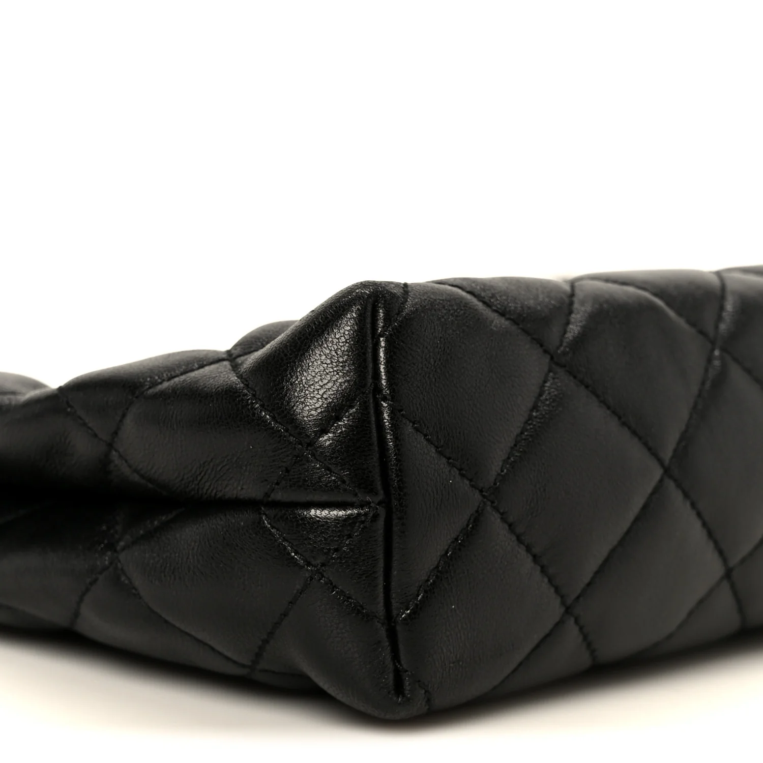 Lambskin Quilted Cassandre Cosmetic Pouch Black - Image 10