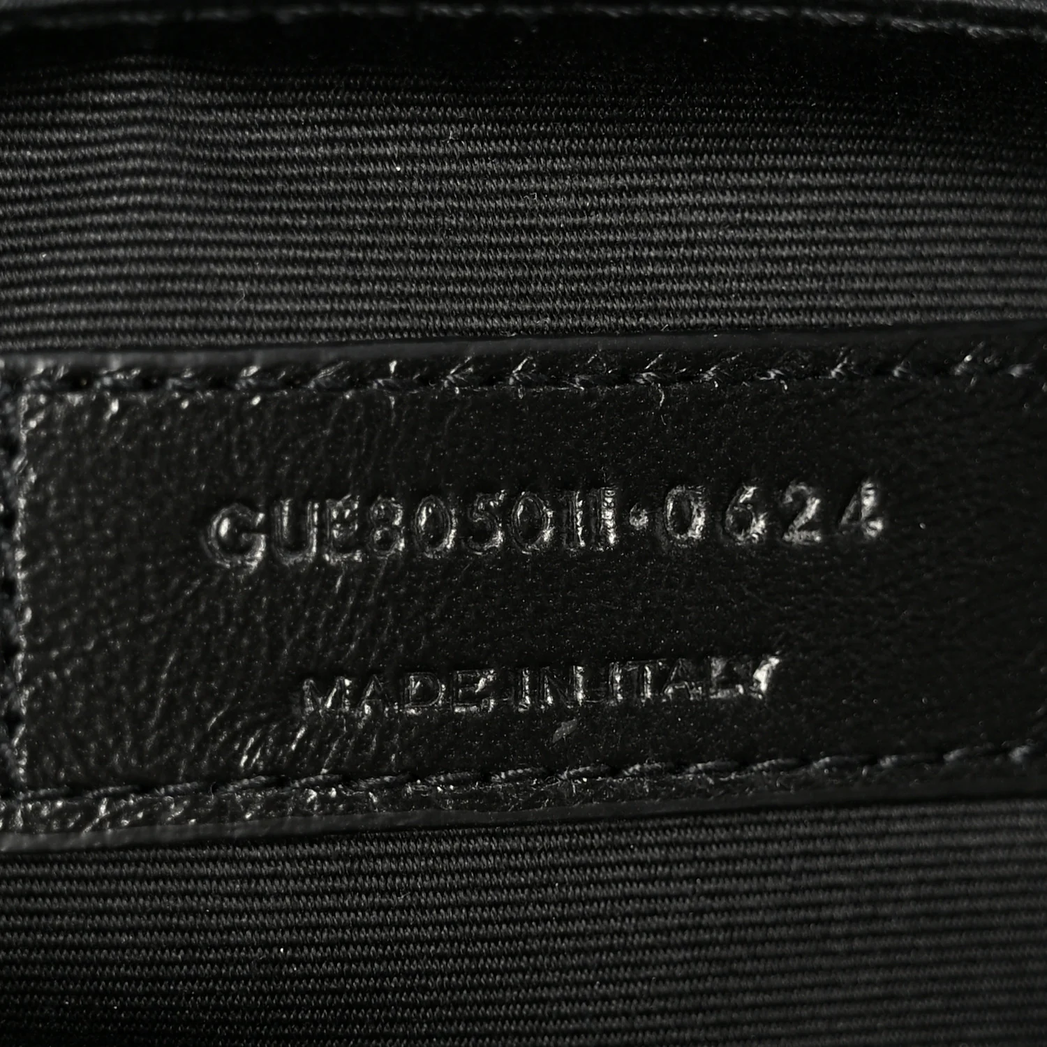 Lambskin Quilted Cassandre Cosmetic Pouch Black - Image 7