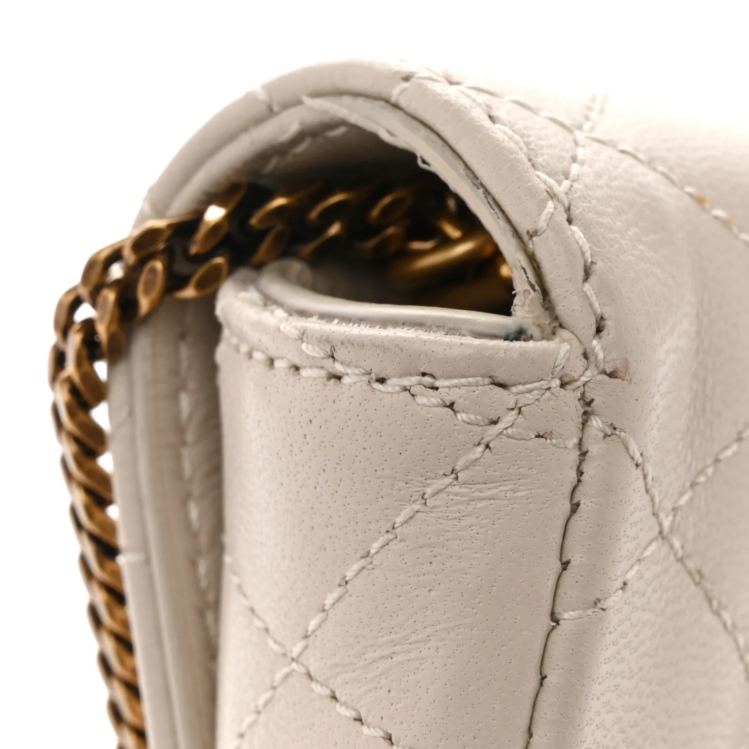 Lambskin Quilted Gaby Phone Holder Crossbody Crema Soft - Image 13