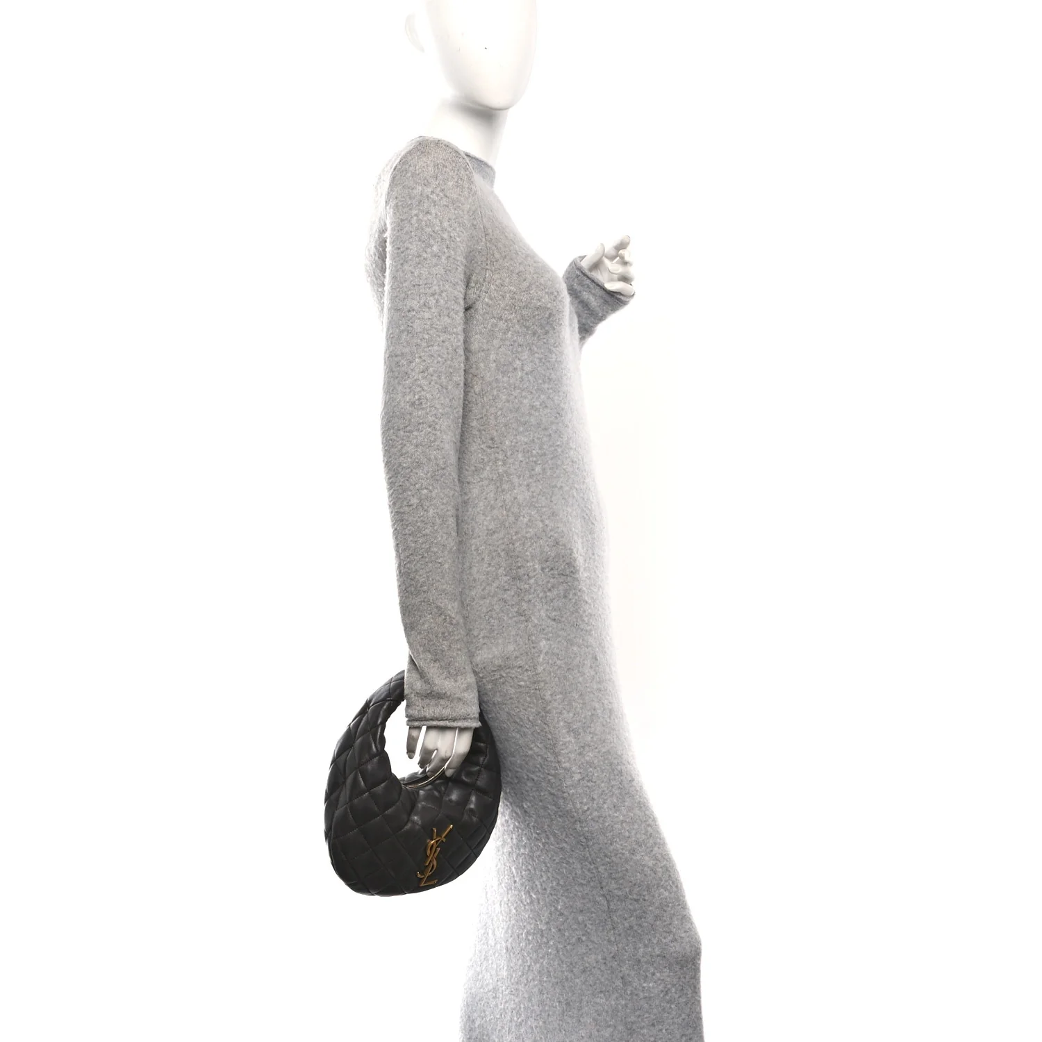 Lambskin Quilted Icarino Bag Urban Grey - Image 2