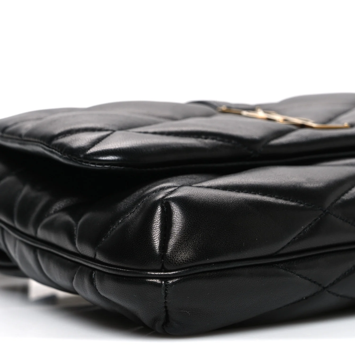 Lambskin Quilted Le 57 Diamond Shoulder Bag Black - Image 9