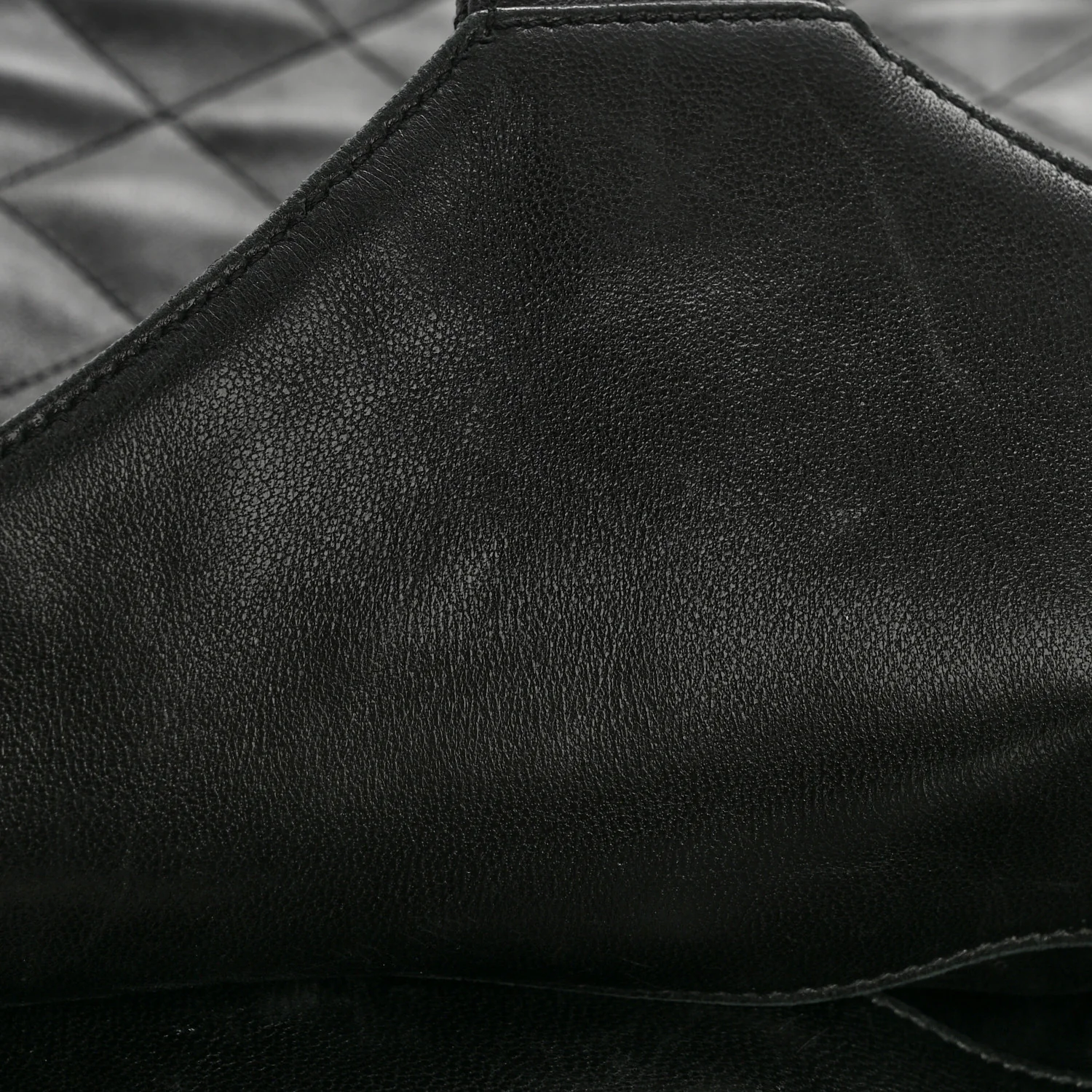 Lambskin Quilted Maxi Icare Shopping Tote Black - Image 13