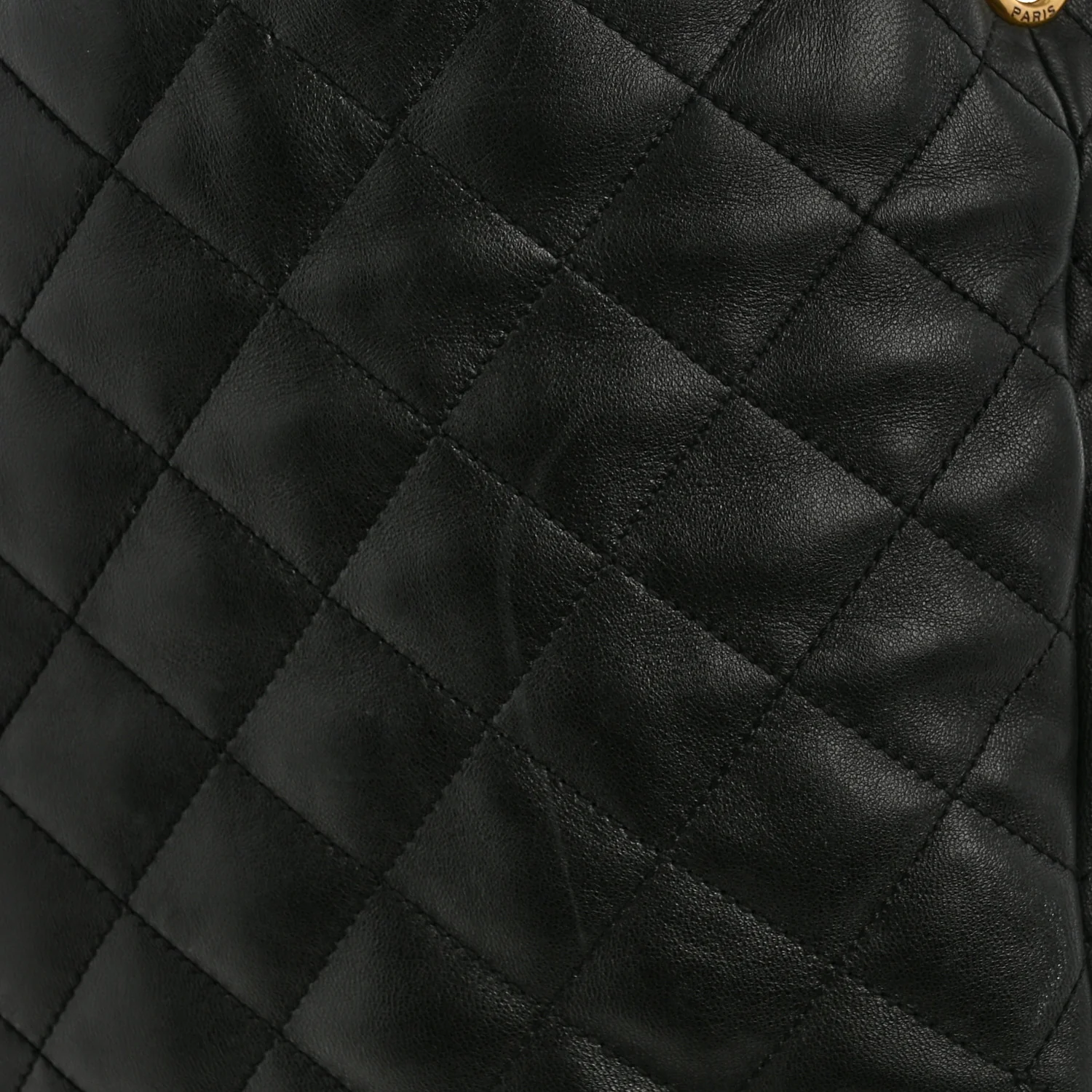 Lambskin Quilted Maxi Icare Shopping Tote Black - Image 18