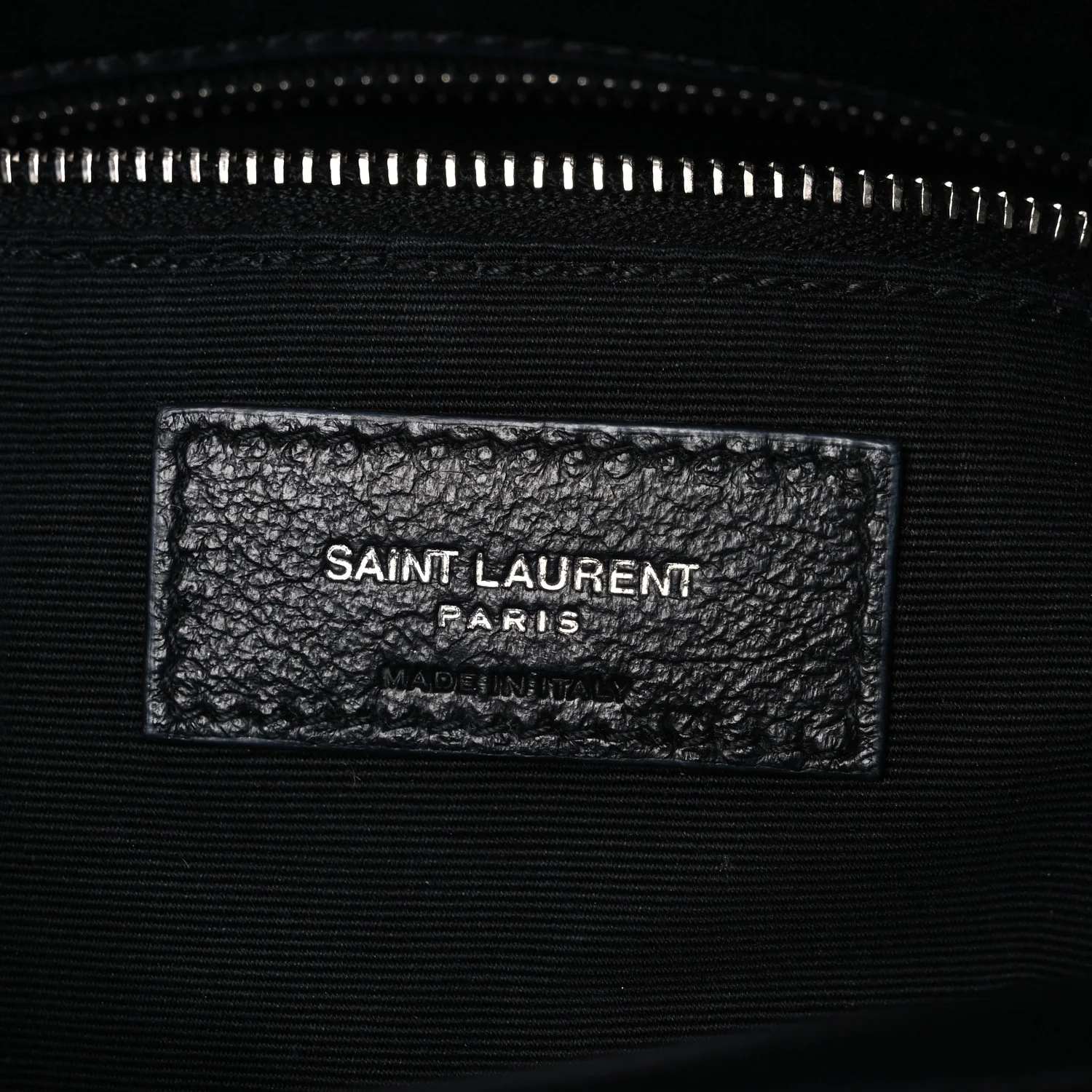 Lambskin Quilted Medium Loulou Puffer Monogram Chain Satchel Black - Image 6