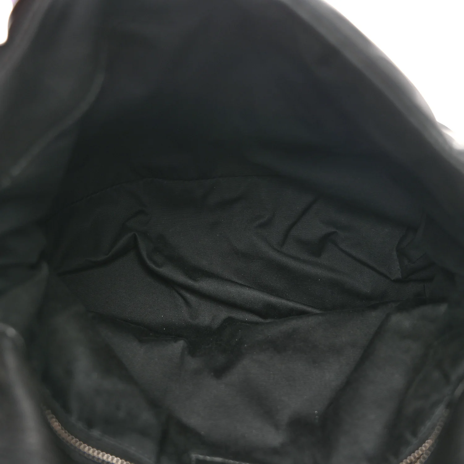 Lambskin Quilted Medium Loulou Puffer Monogram Chain Satchel Black - Image 5