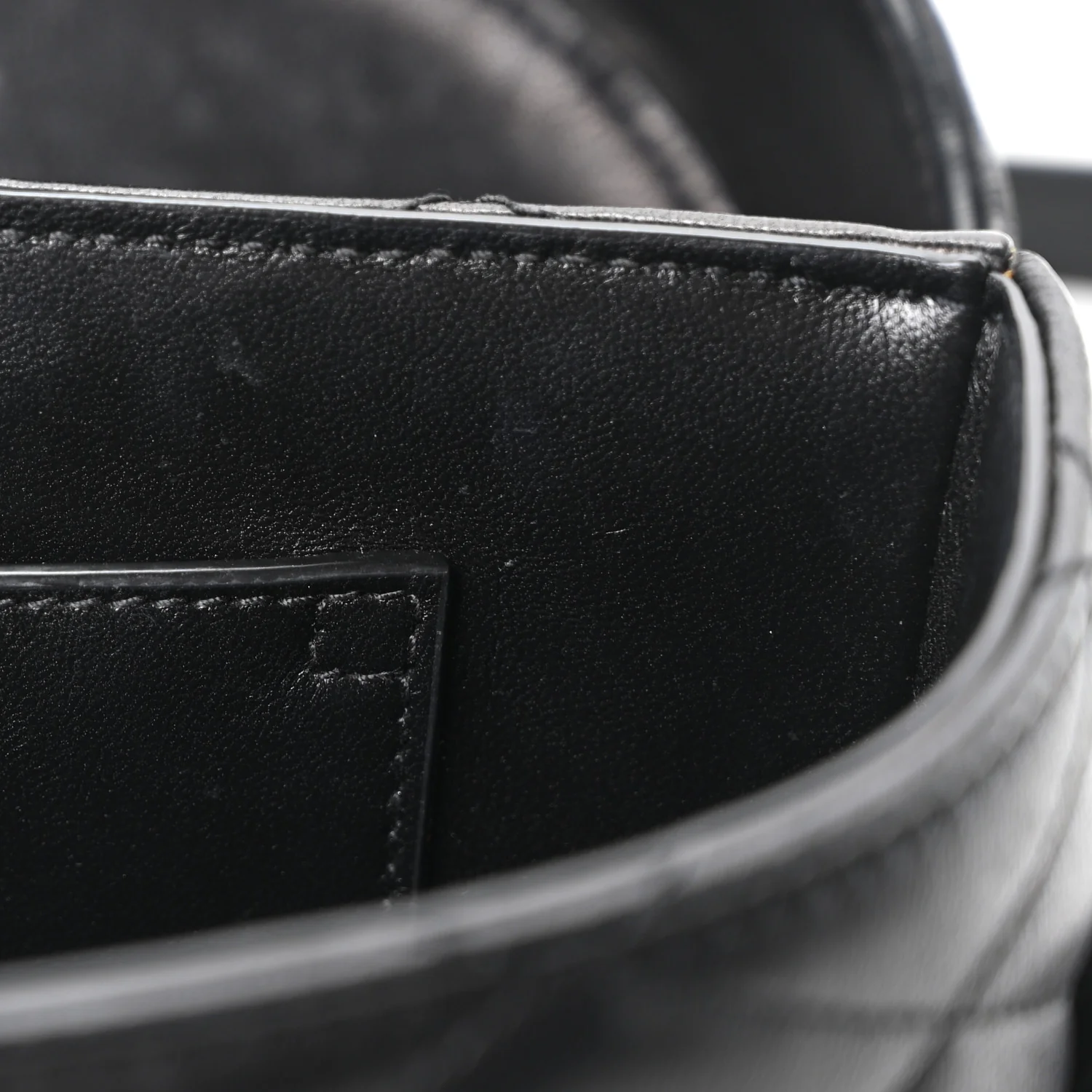 Lambskin Quilted Monogram June Box Bag Black - Image 7