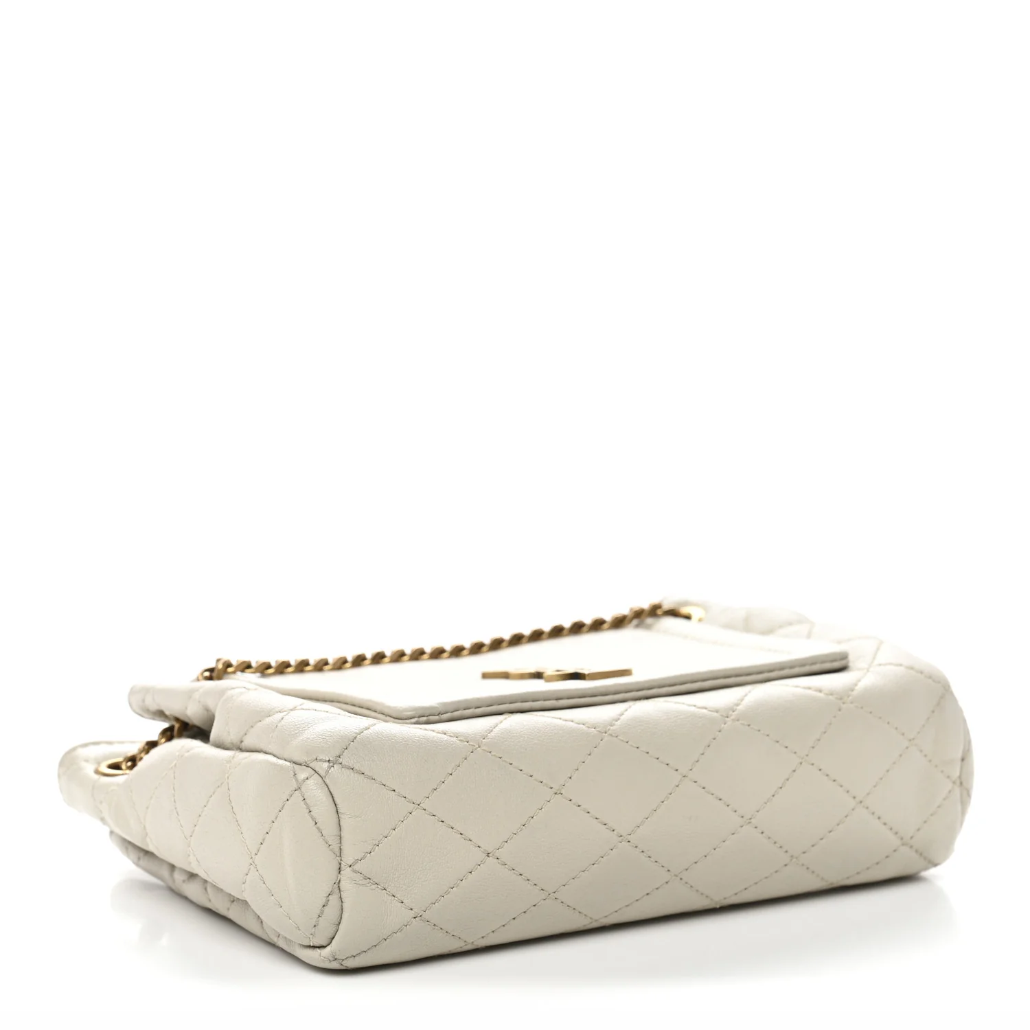 Lambskin Quilted Monogram Mini Nolita Crema Soft - Image 4