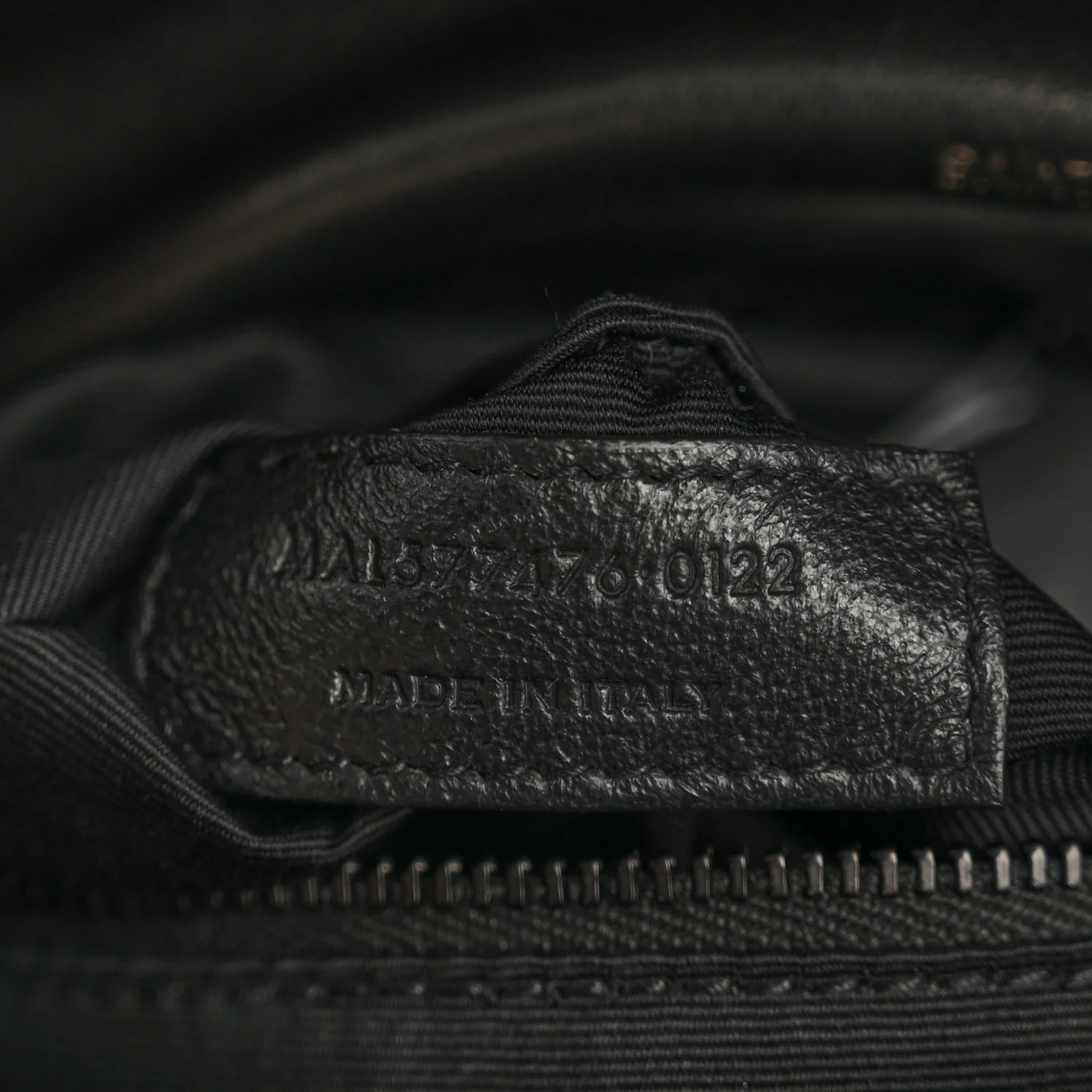 Lambskin Quilted Monogram Monochrome Small Loulou Puffer Chain Satchel Black - Image 8