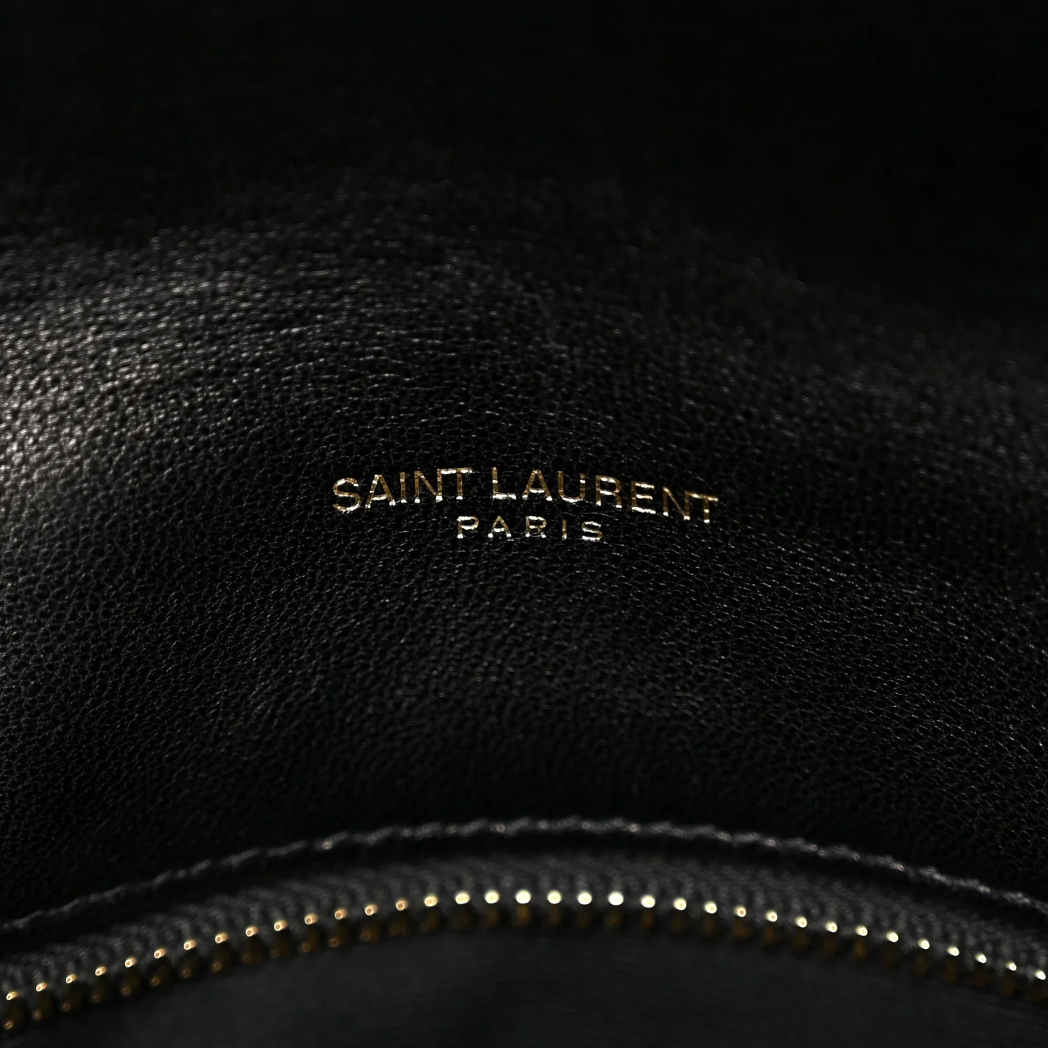 Lambskin Quilted Small Loulou Puffer Monogram Chain Satchel Black - Image 7