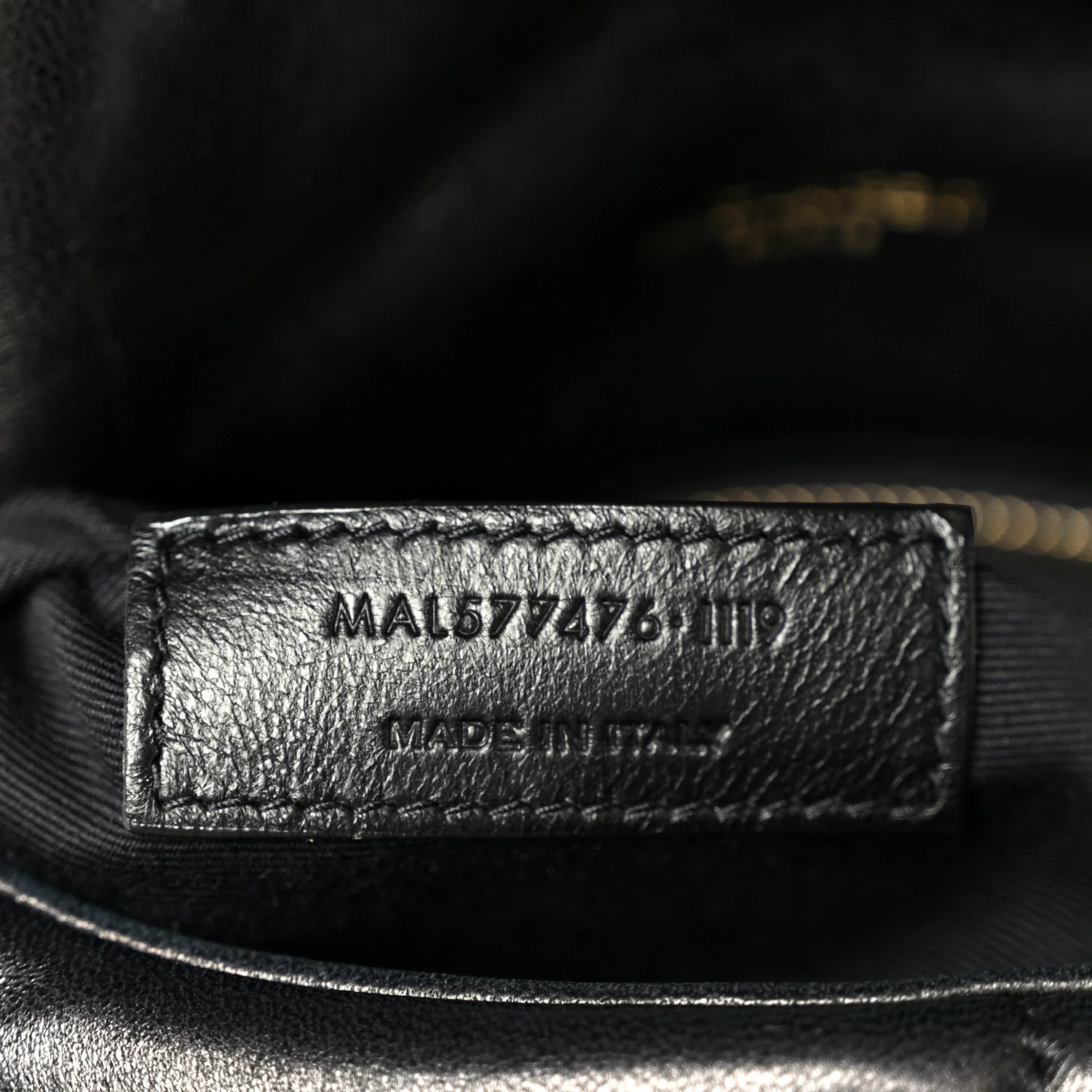 Lambskin Quilted Small Loulou Puffer Monogram Chain Satchel Black - Image 8