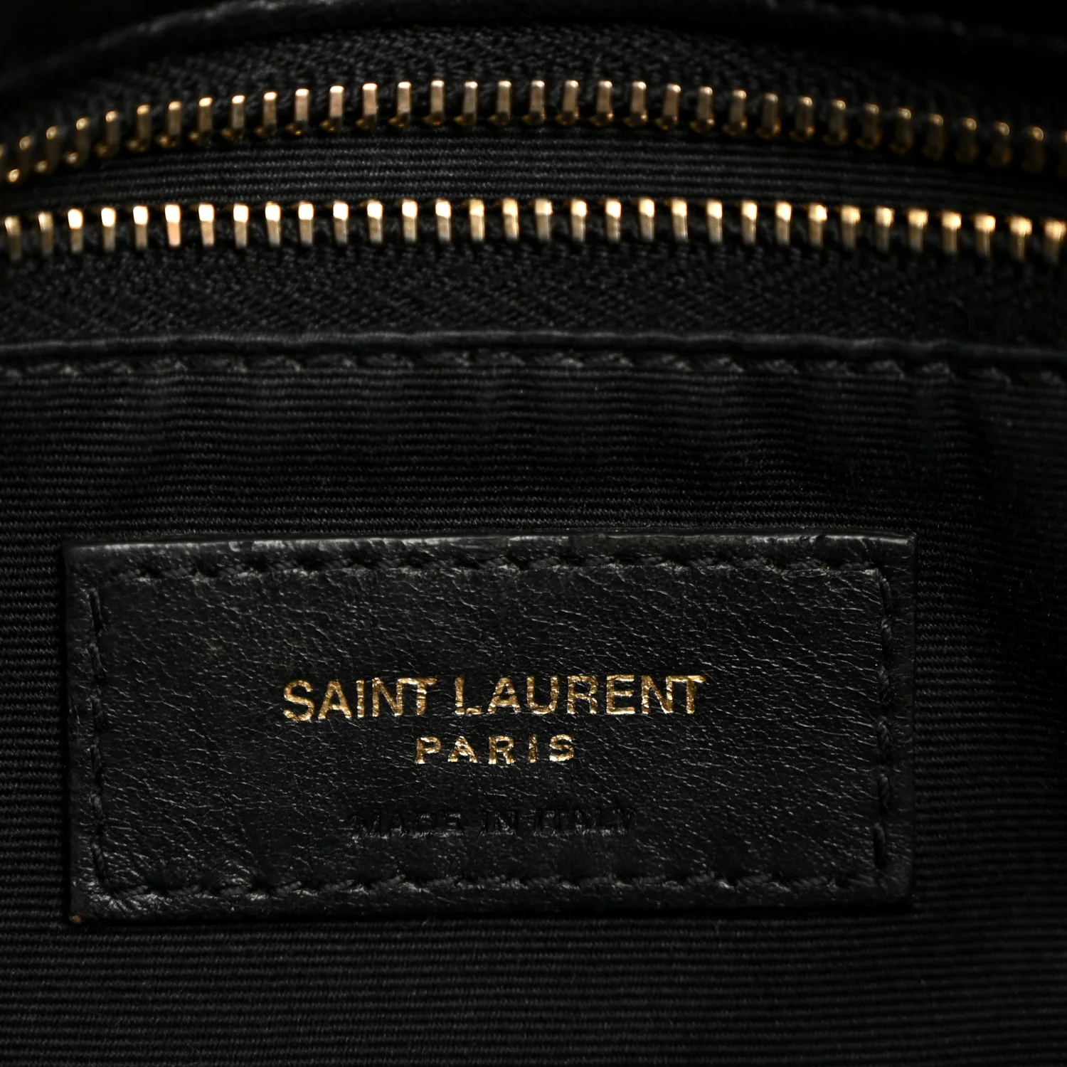 Lambskin Quilted Small Loulou Puffer Monogram Chain Satchel Black - Image 6