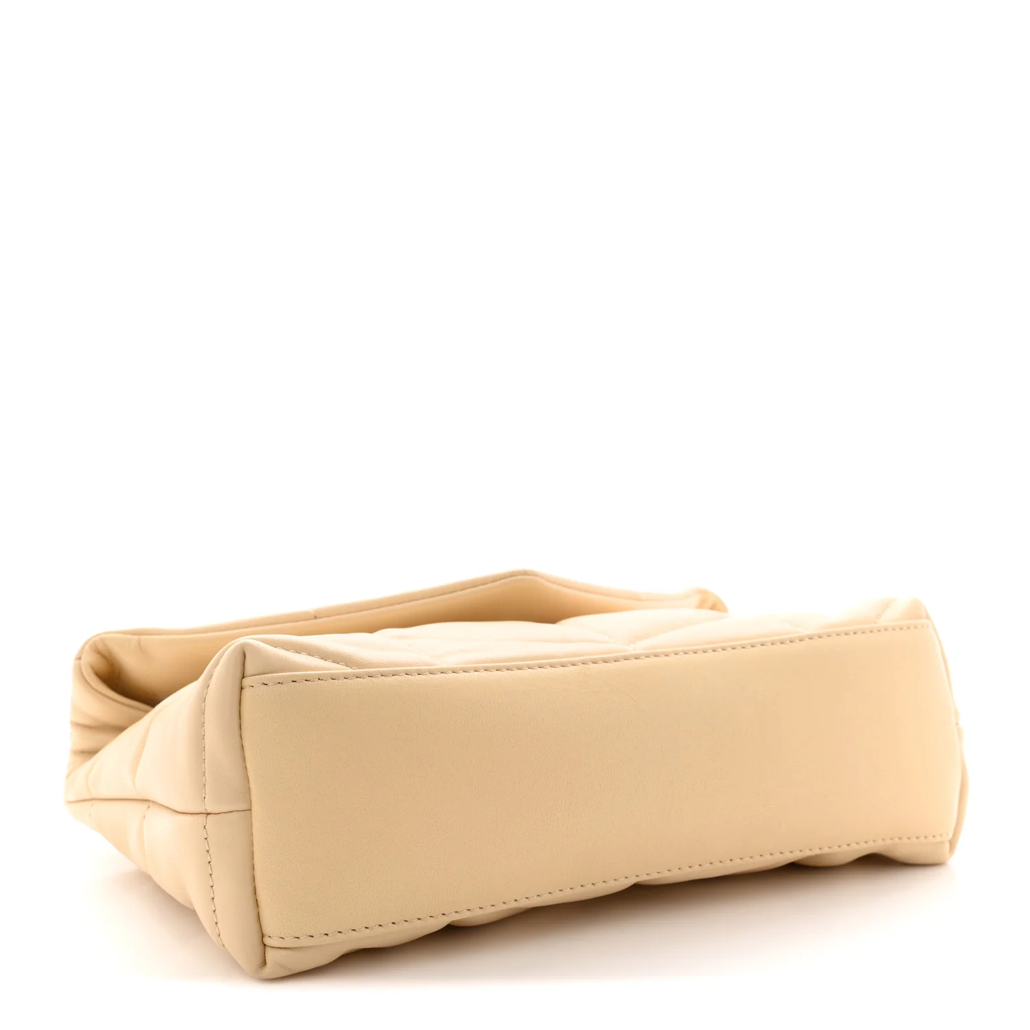 Lambskin Quilted Toy Loulou Puffer Monogram Chain Satchel Jaune Pale - Image 5