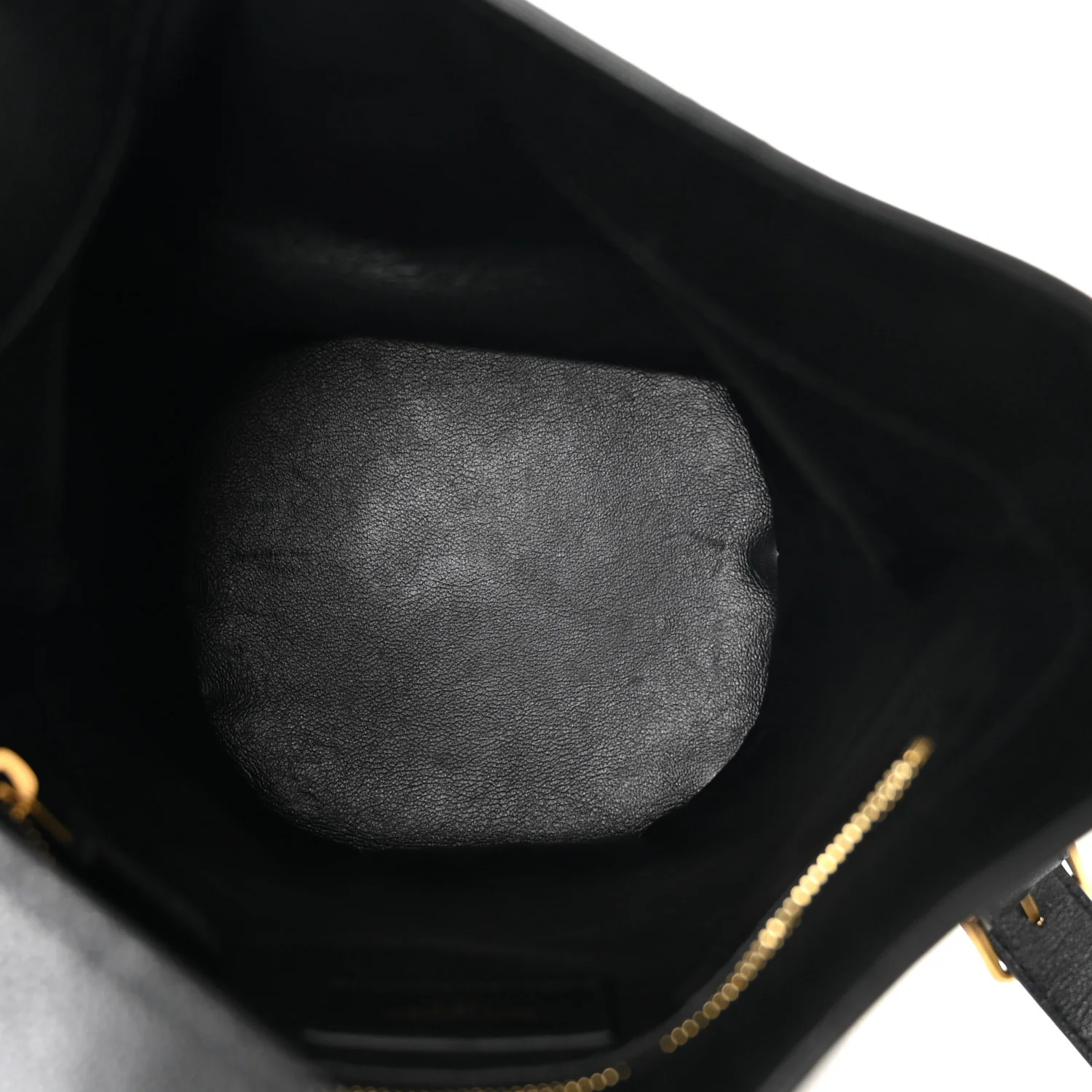 Lambskin Seau Fermoir Bucket Bag Black - Image 5