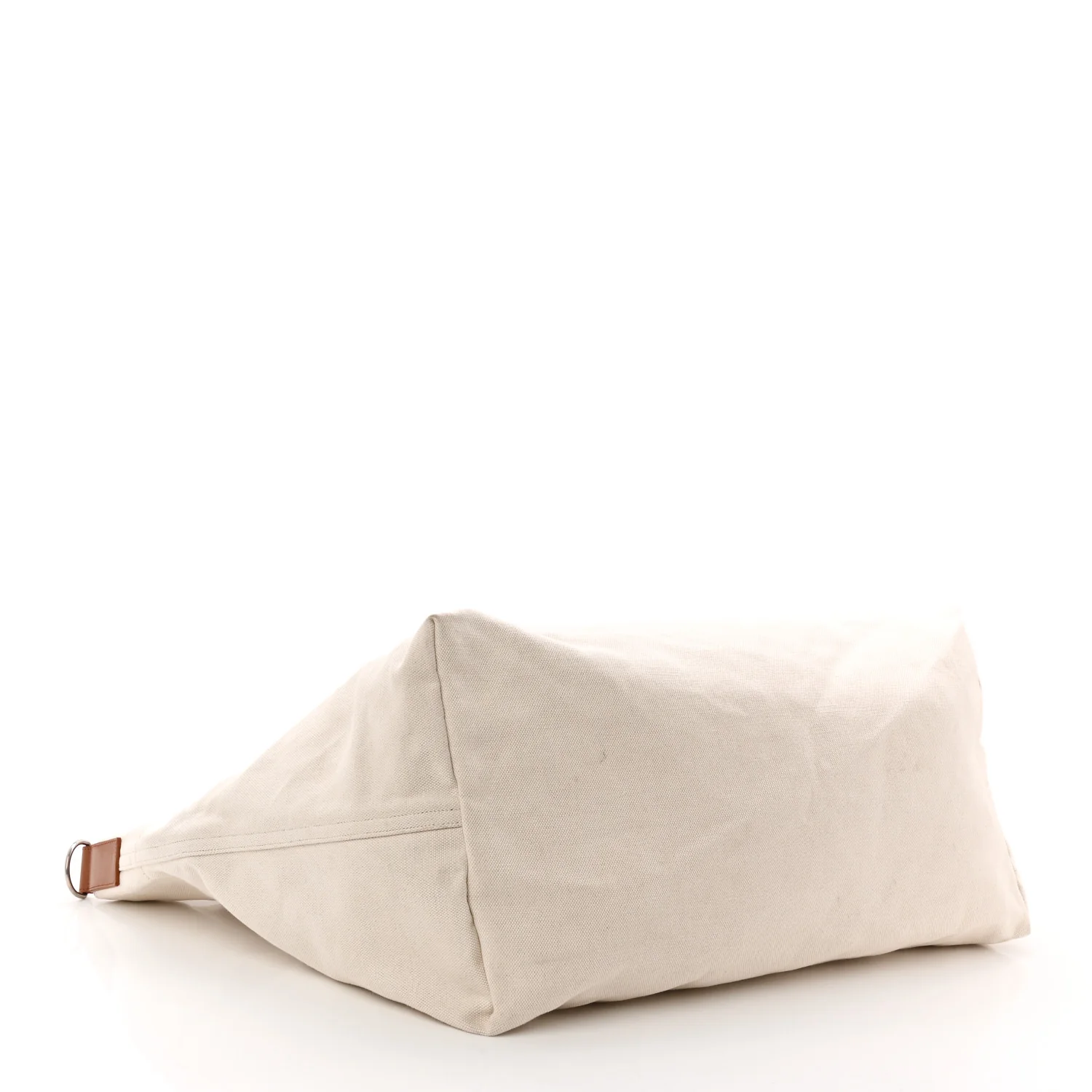 Linen Calfskin Rive Gauche Maxi Tote Grege et Noir - Image 6