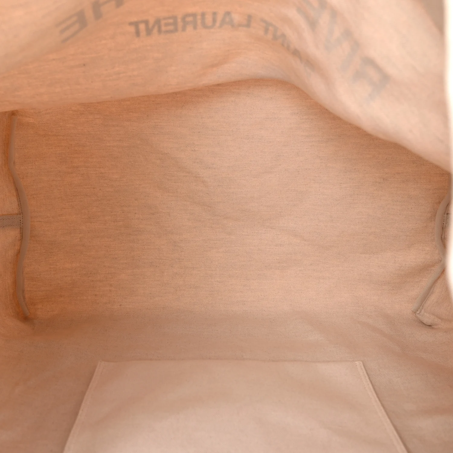 Linen Calfskin Rive Gauche Maxi Tote Grege et Noir - Image 9