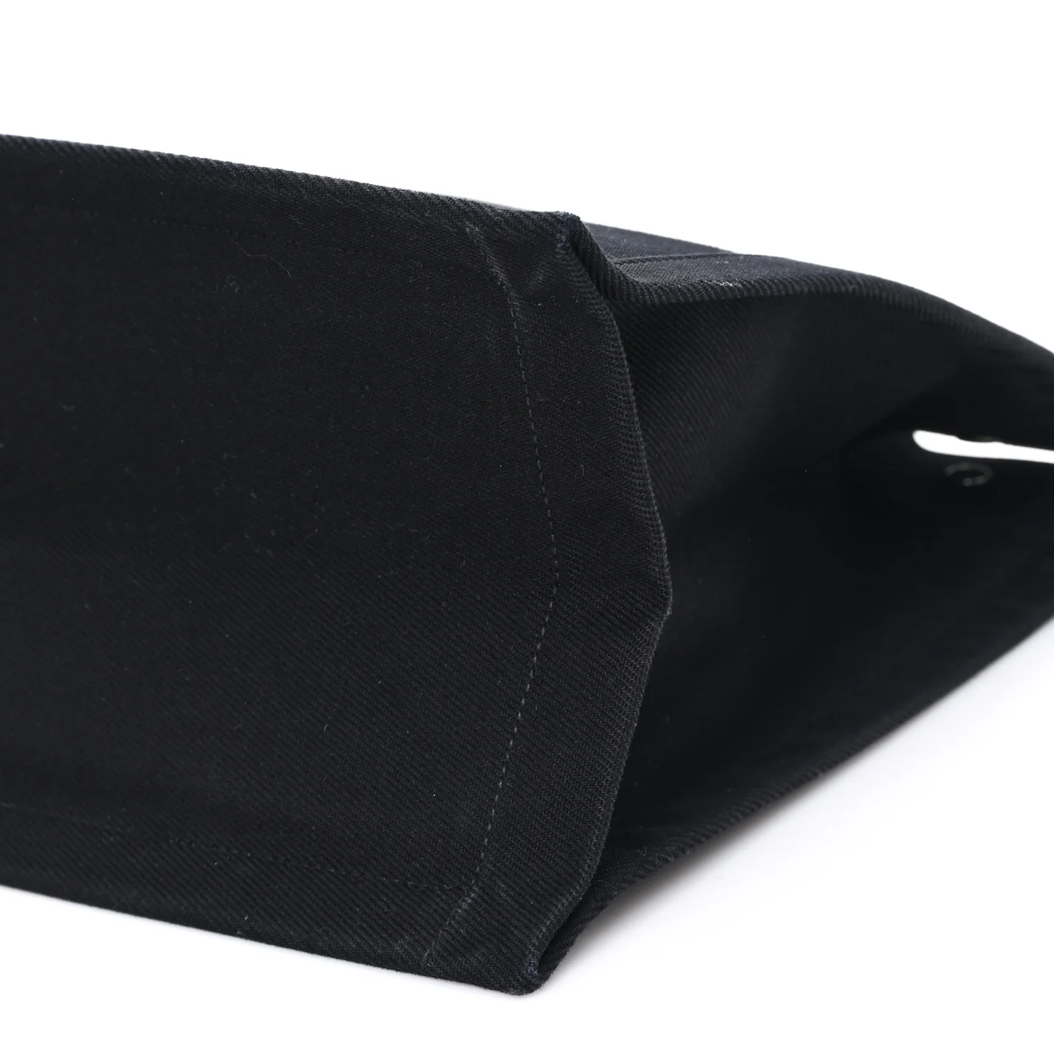 Linen Calfskin Rive Gauche Tote Black - Image 10