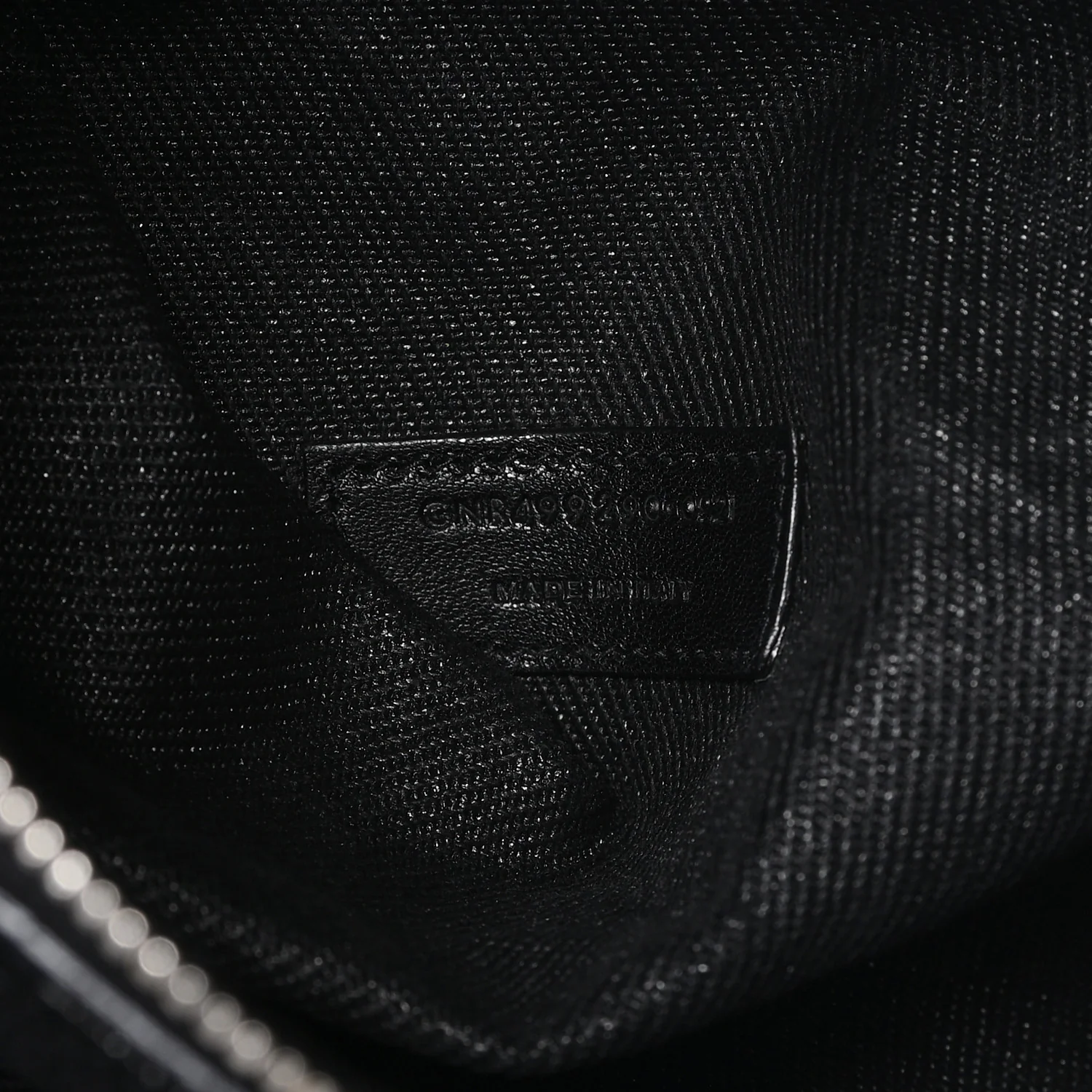 Linen Calfskin Rive Gauche Tote Black - Image 7