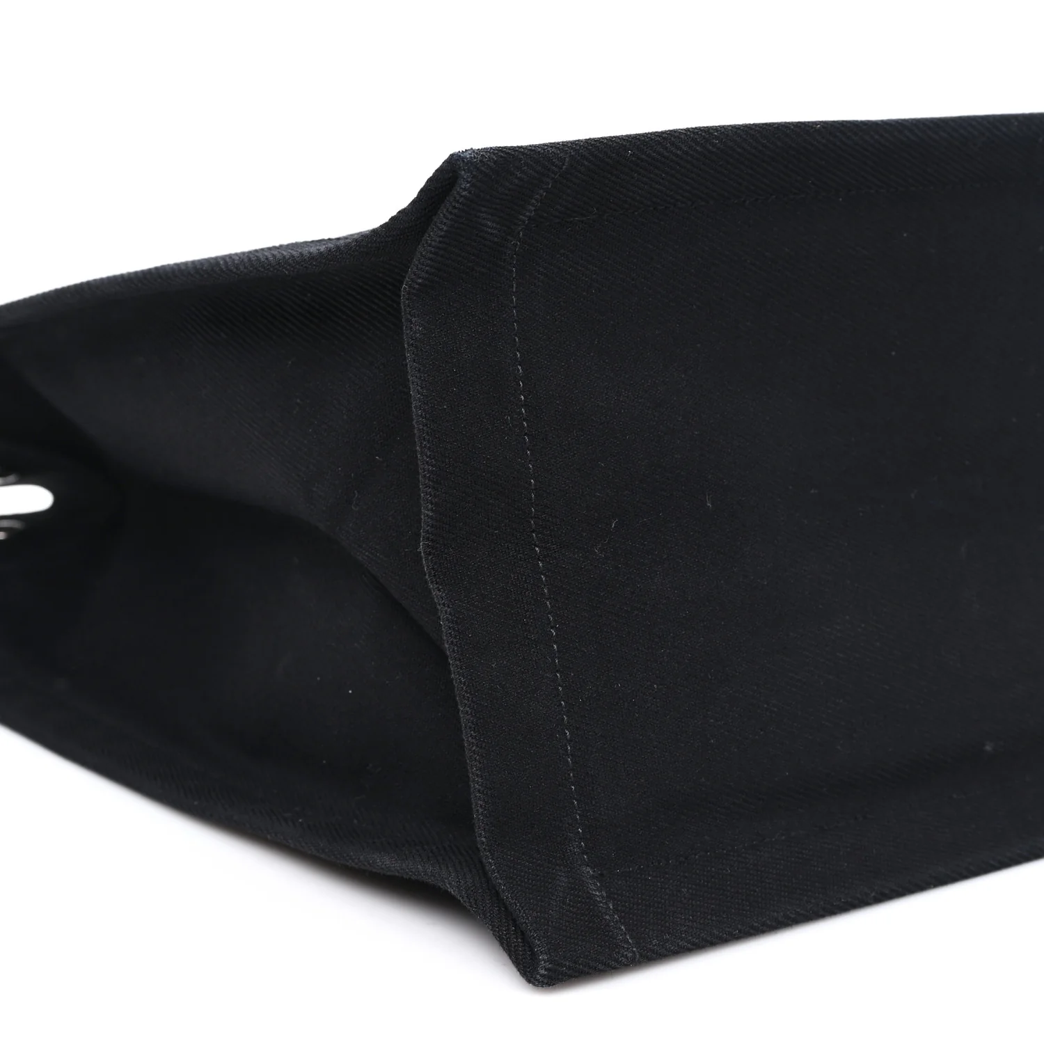 Linen Calfskin Rive Gauche Tote Black - Image 9