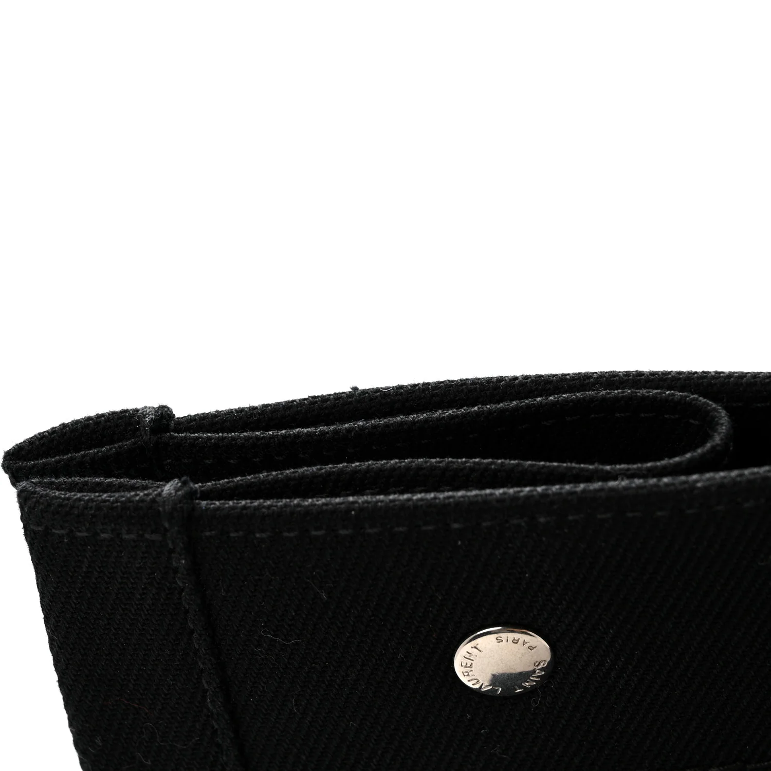 Linen Calfskin Rive Gauche Tote Black - Image 12
