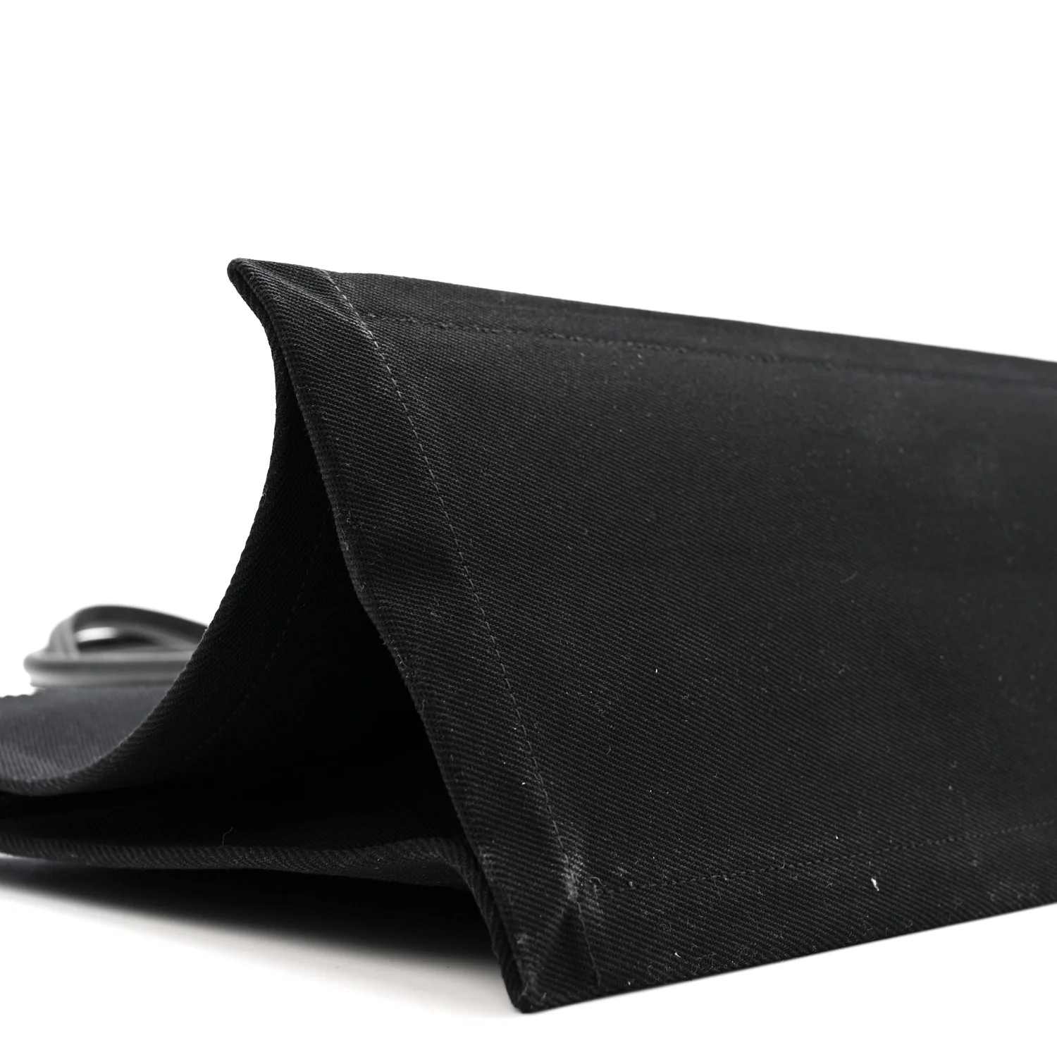 Linen Calfskin Rive Gauche Tote Black - Image 9